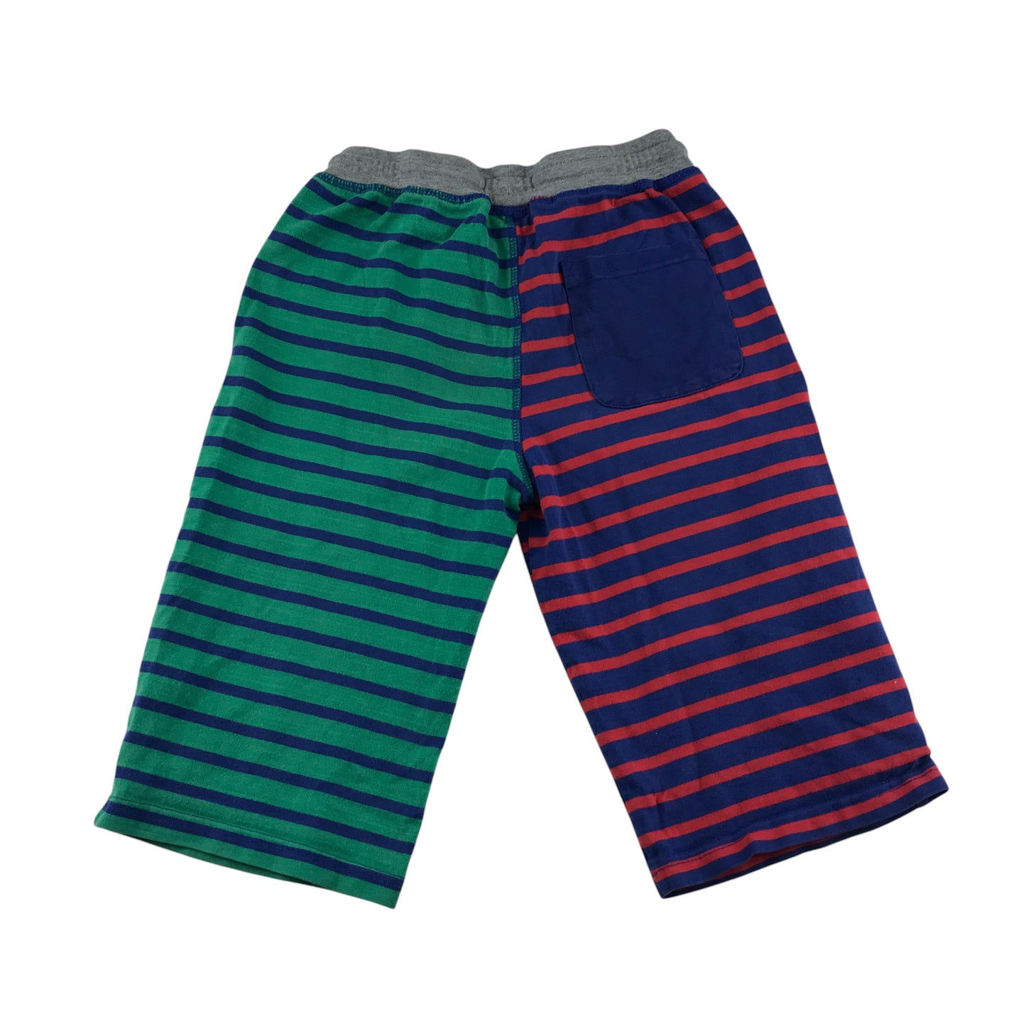 Mini Boden jogger short 9-10 years blue green red striped cotton