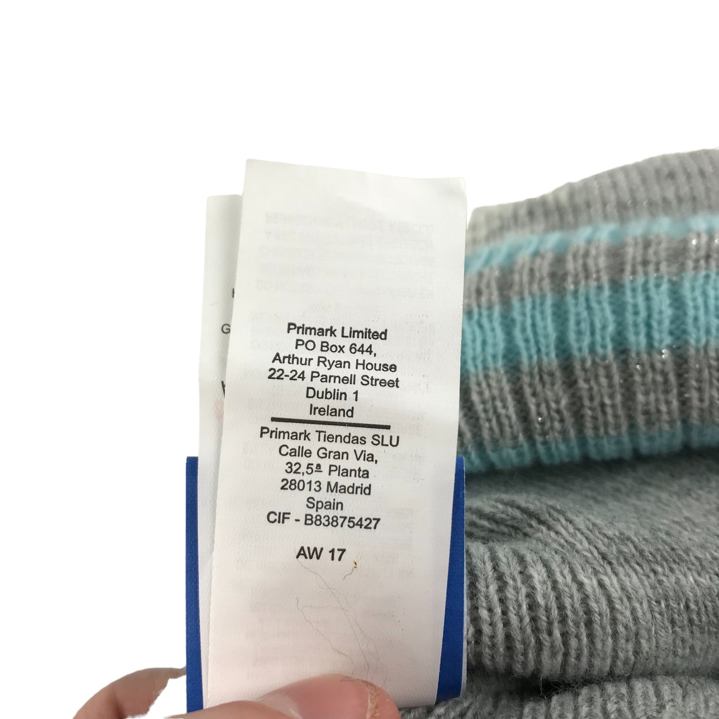 Primark Bobble Hat Kids Size S/M Grey Disney Frozen Anna and Elsa