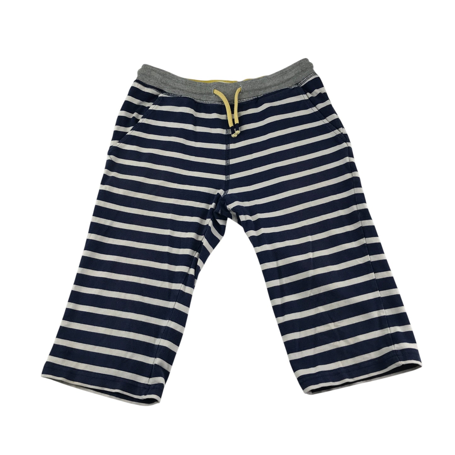 Mini Boden jogger short 10-11 years blue white striped cotton
