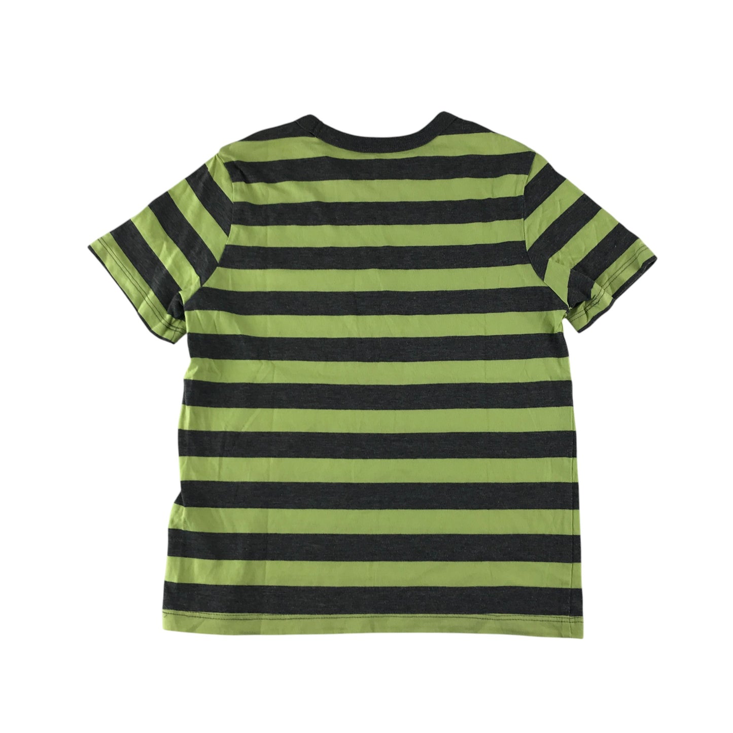 H&M t-shirt 7-8 years grey and yellow stripy design