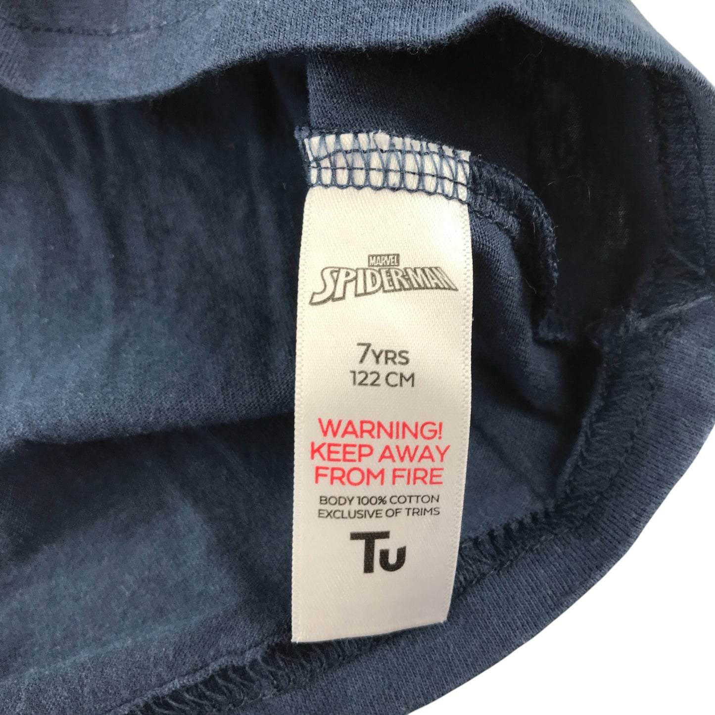 Tu t-shirt 6-7 years navy Spiderman graphic design cotton