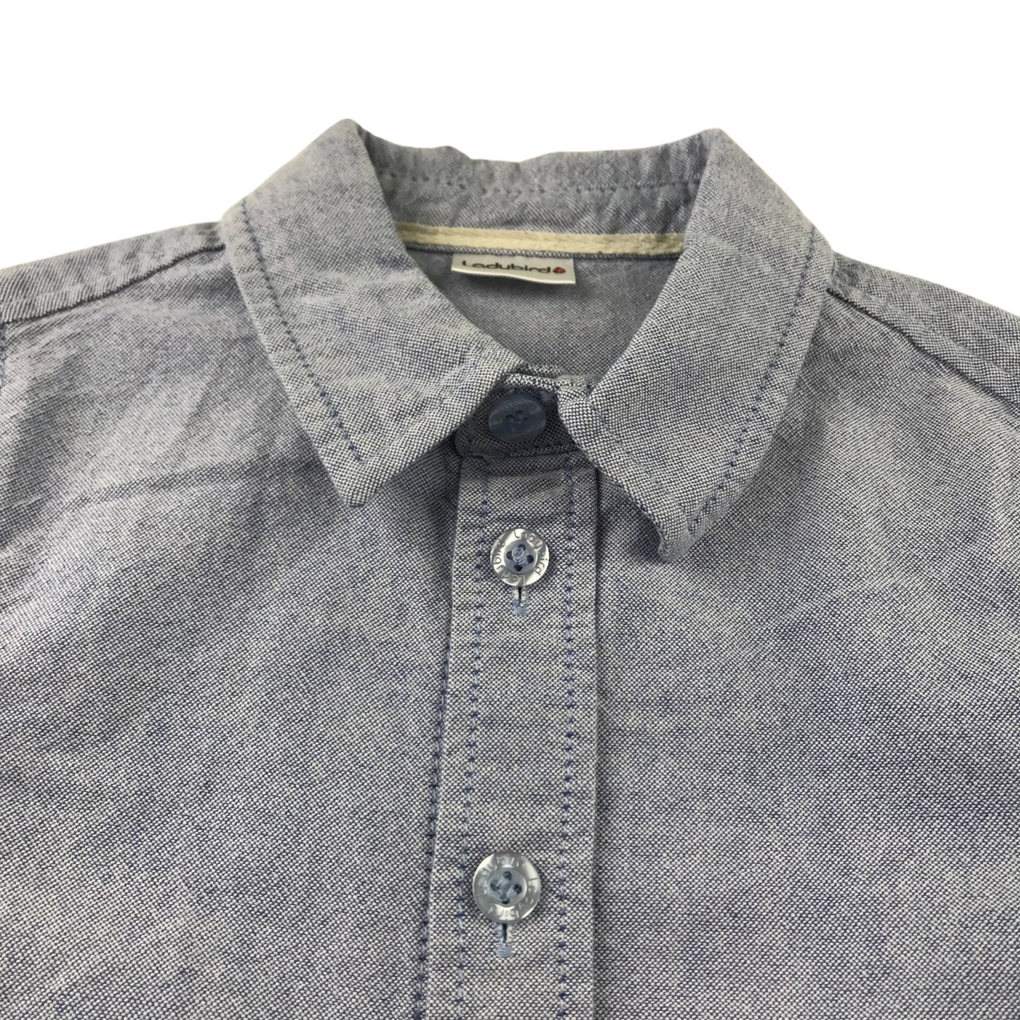 Ladybird Shirt 5-6 Years blue Plain Cotton