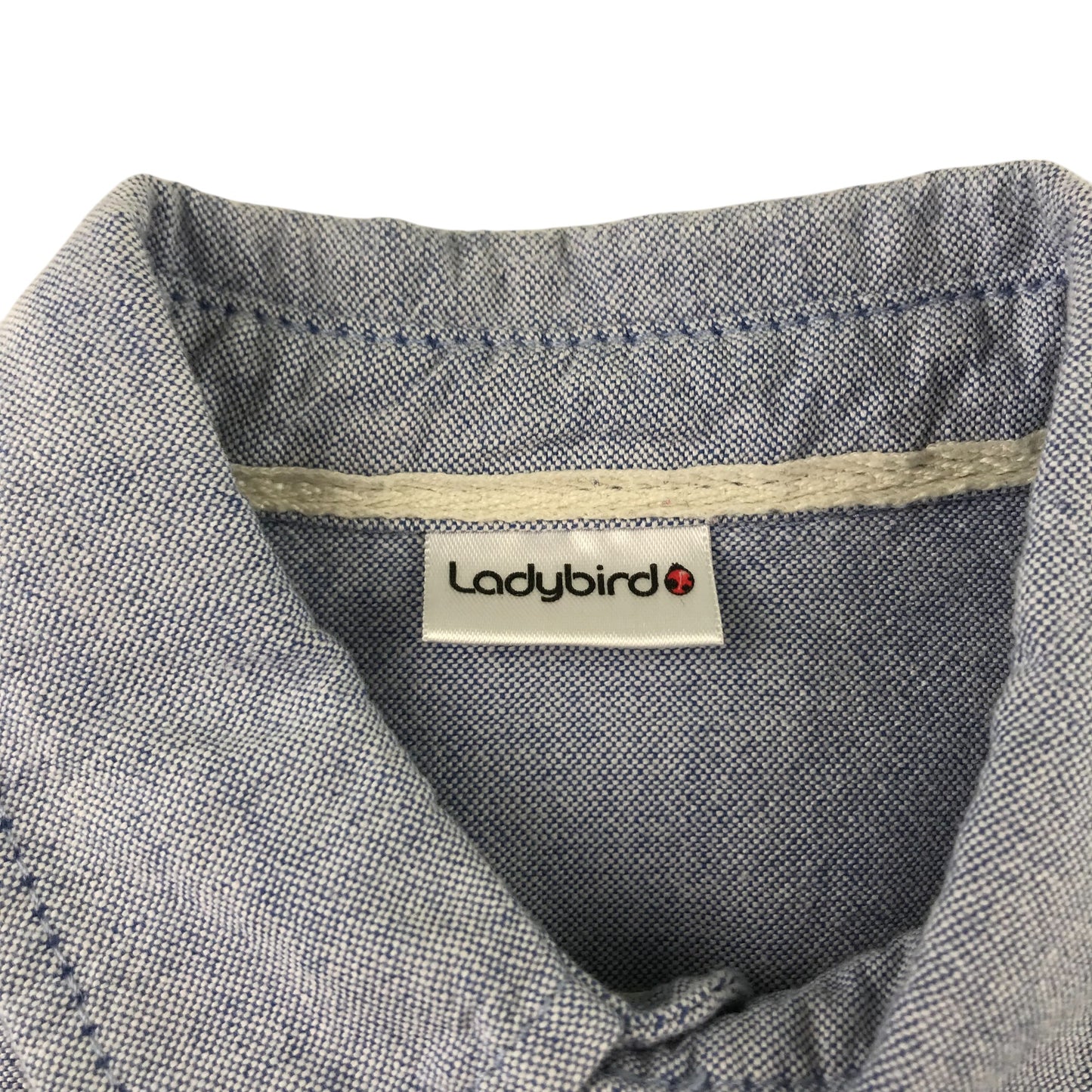 Ladybird Shirt 5-6 Years blue Plain Cotton