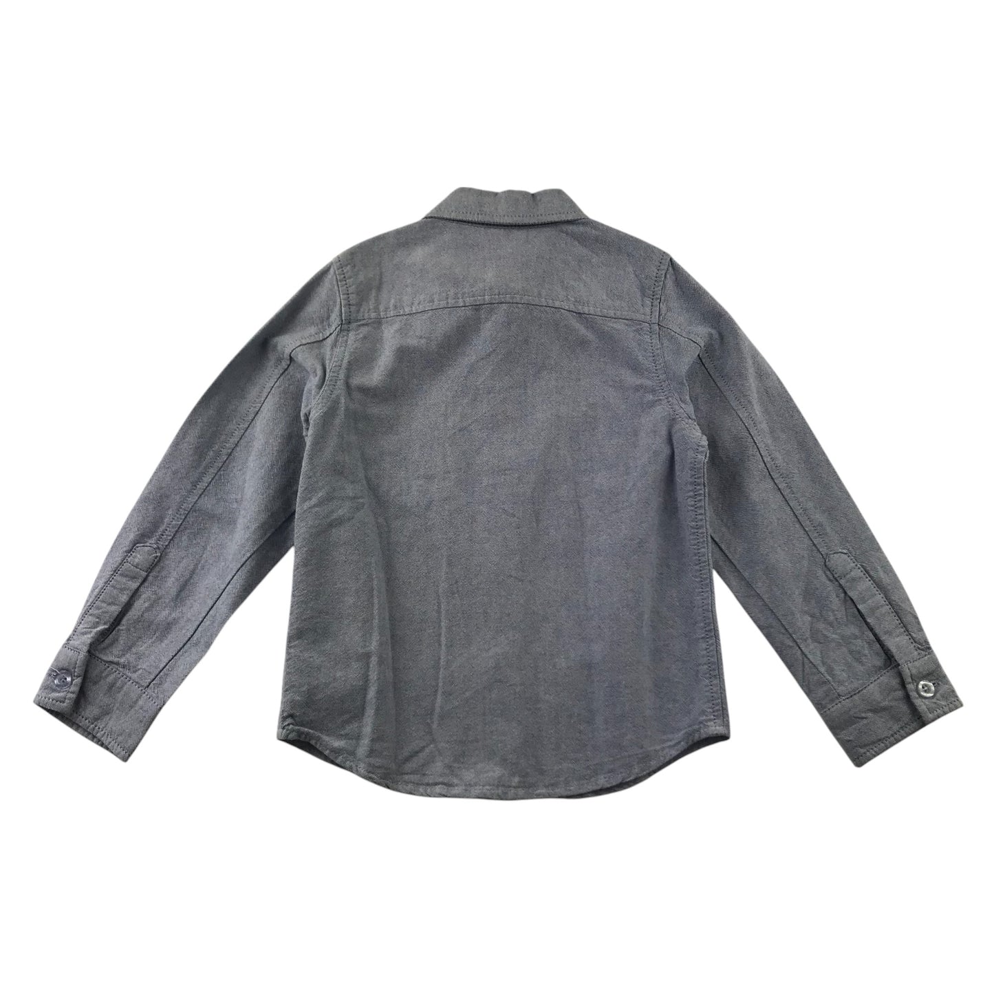 Ladybird Shirt 5-6 Years blue Plain Cotton