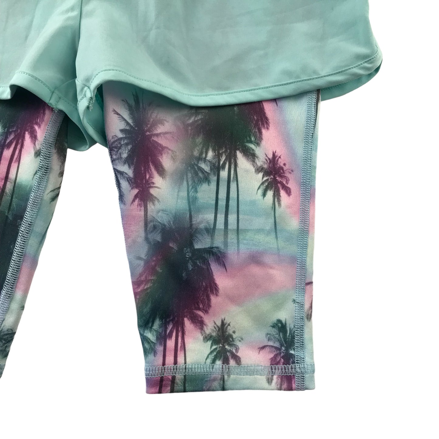 Next Sport Shorts Age 4 Blue with Graphic Print Compression Under Shorts