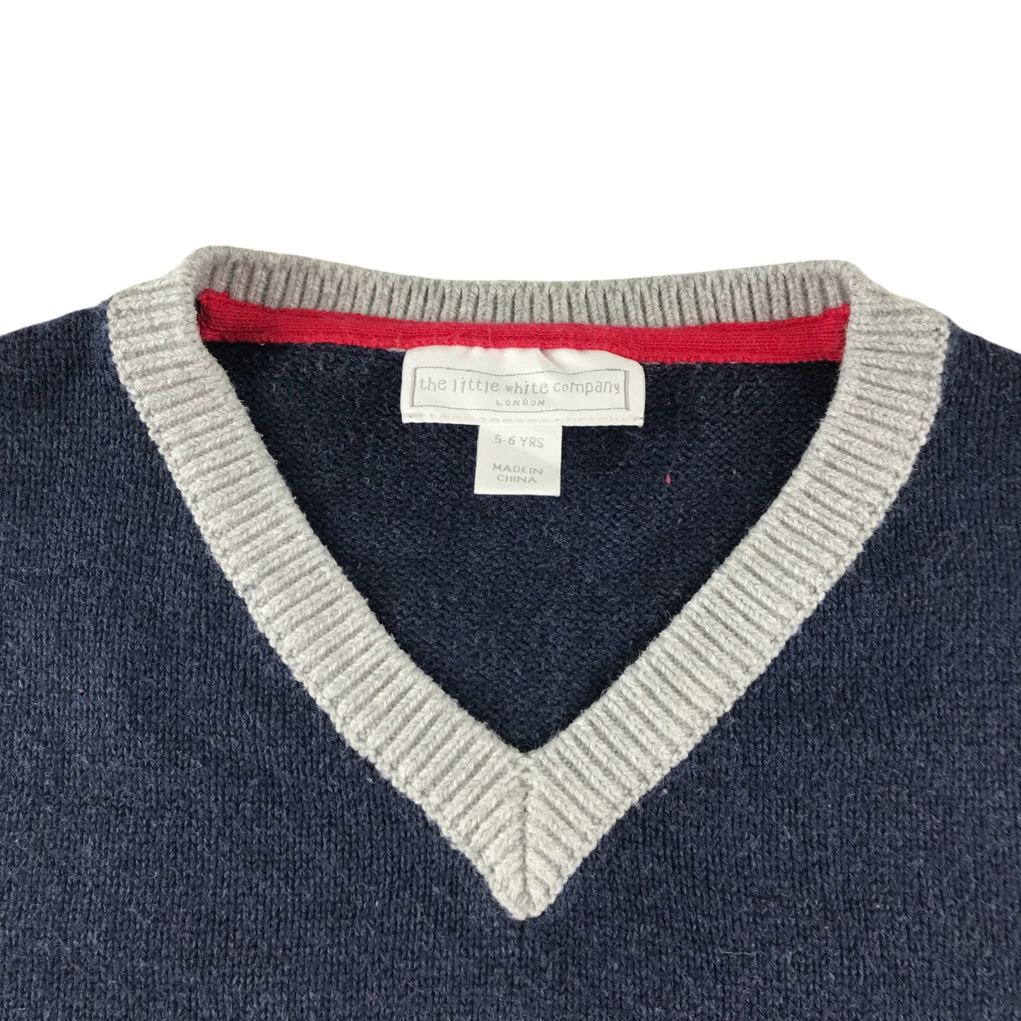 The Little White Company vest 5-6 years navy blue king's guard