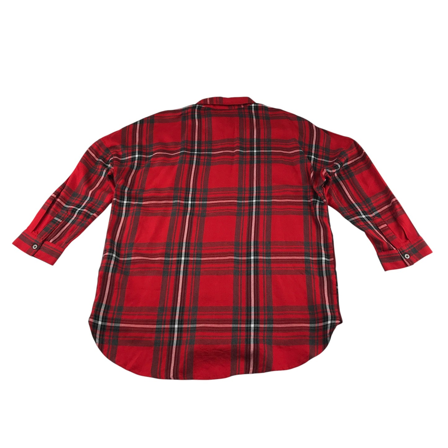 Next Shirt Dress Age 10 Red Multicolour Check Button Up