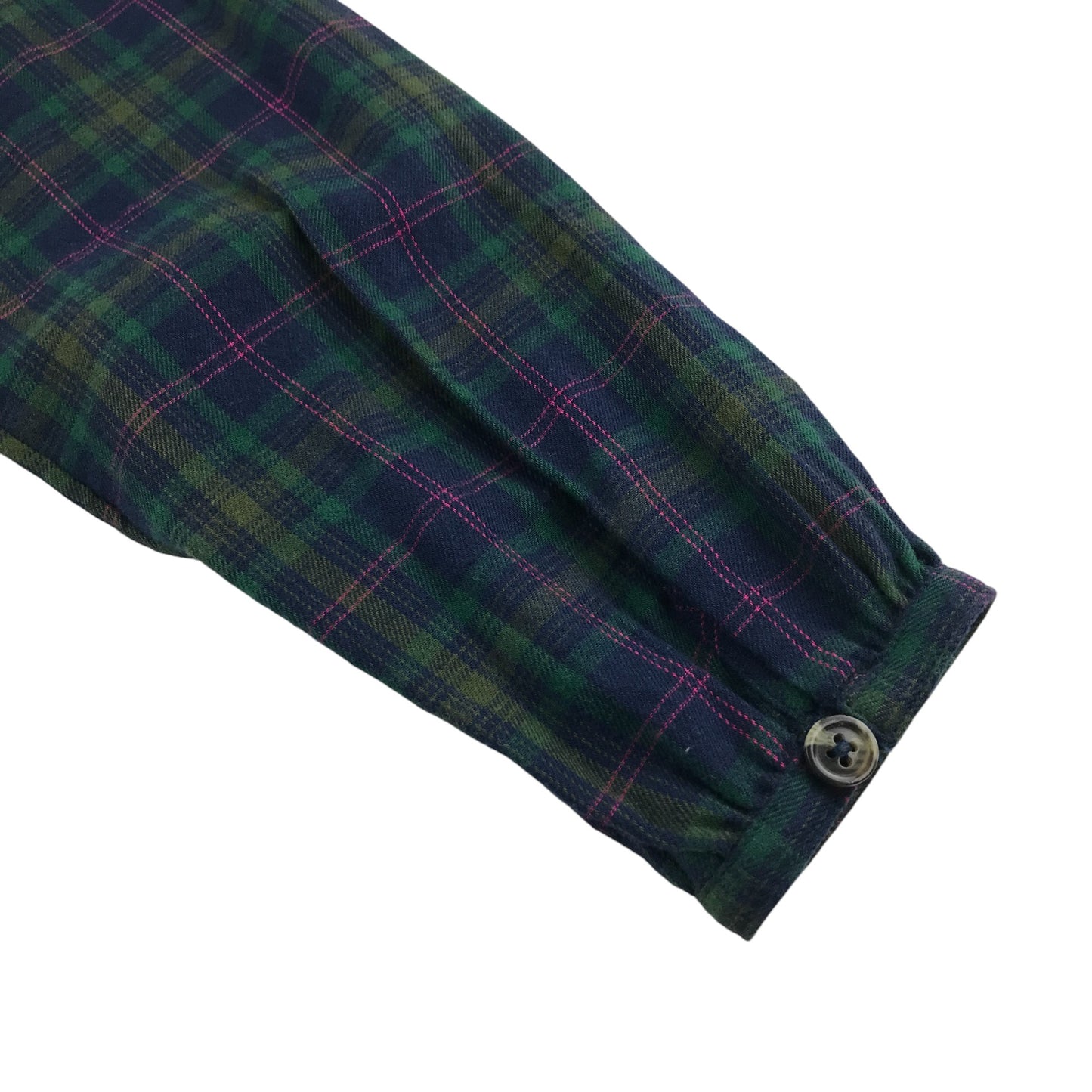 George Shirt 9-10 years green multicolour check long sleeve cotton