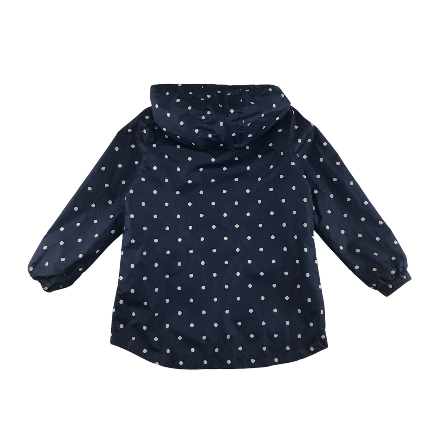 F&F jacket 6-7 years navy blue polka dot windbreaker