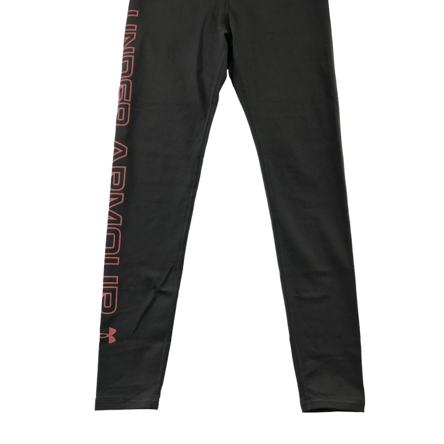 Under Armour Sport Leggings Women Size S Charcoal with Large Logo on the side