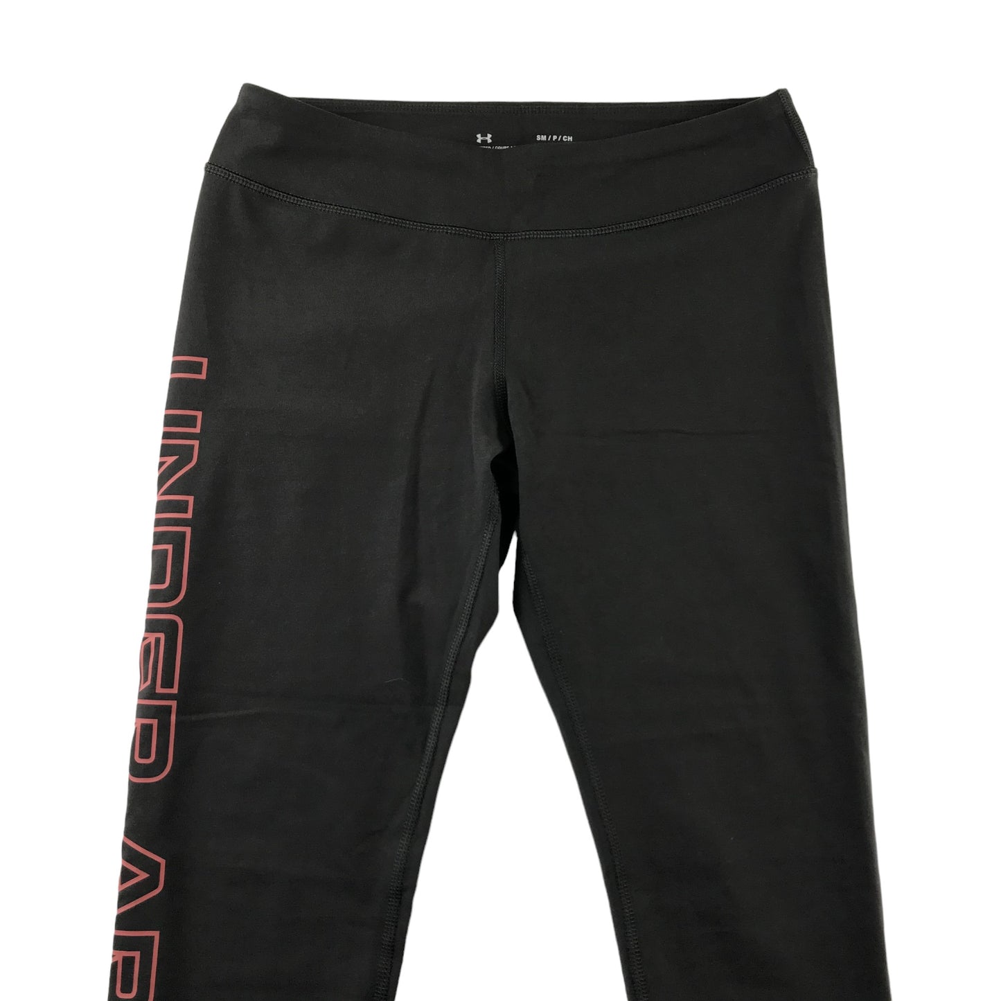 Under Armour Sport Leggings Women Size S Charcoal with Large Logo on the side