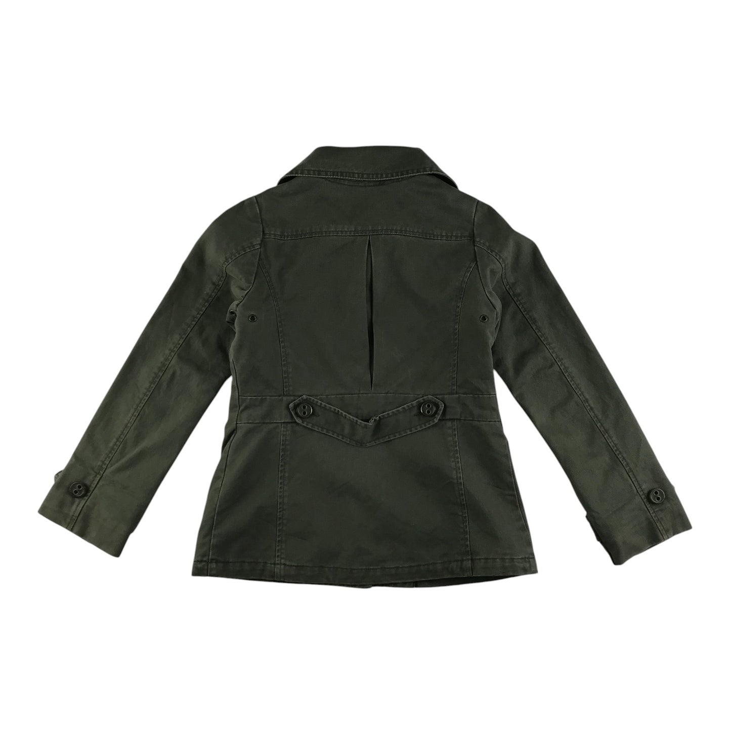 H&M jacket 7-8 years khaki green cotton canvas