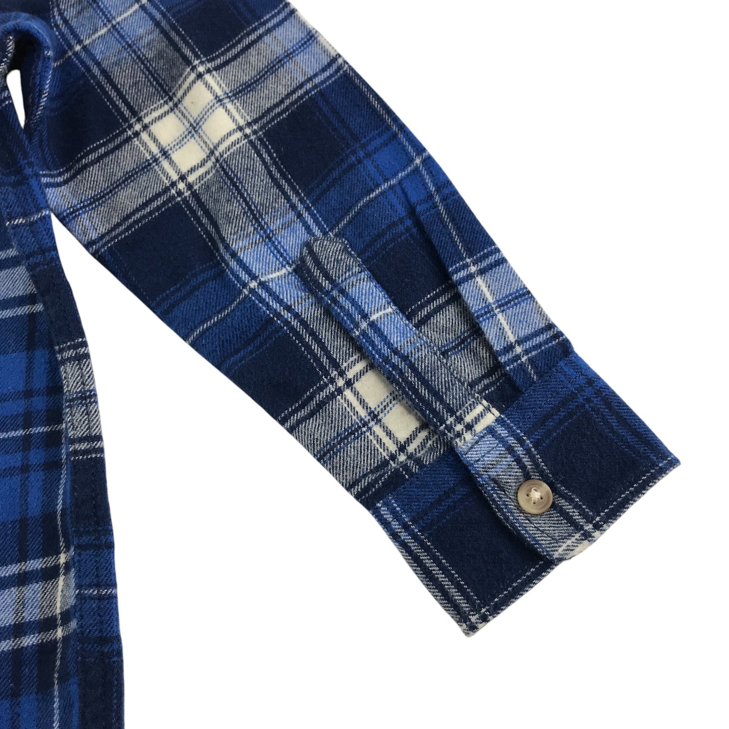 Next shirt 4-5 years blue checked patterns with buttons