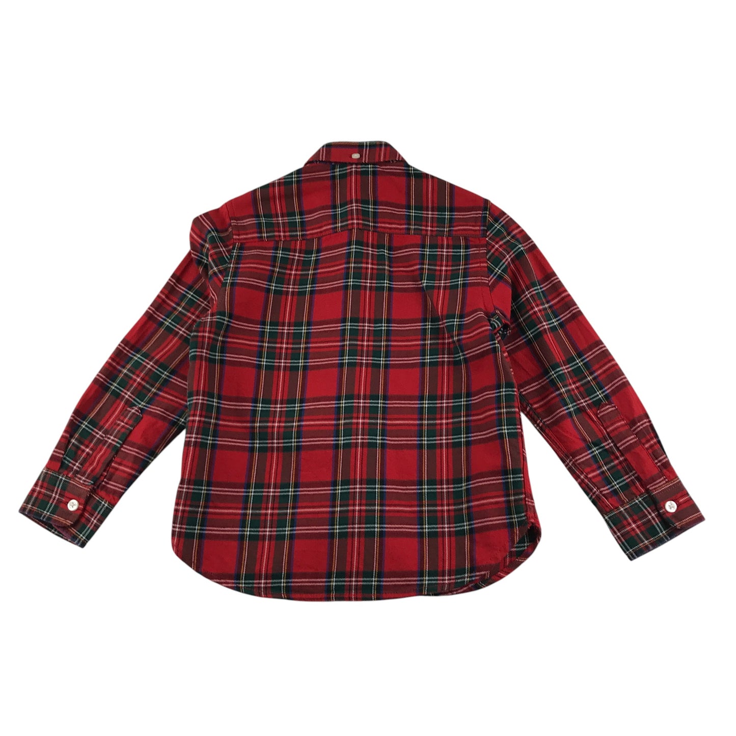 Next shirt 4-5 years red and green checked patterns with buttons