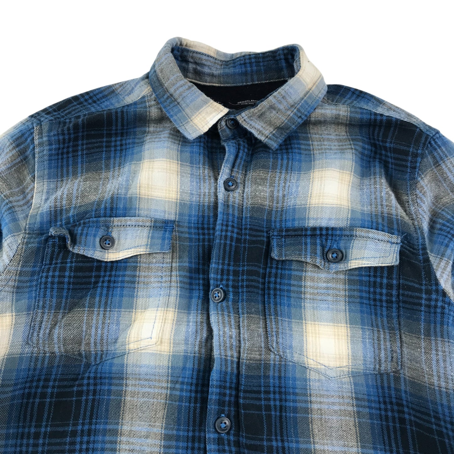 Next shirt 8-9 years blue and white checked pattern