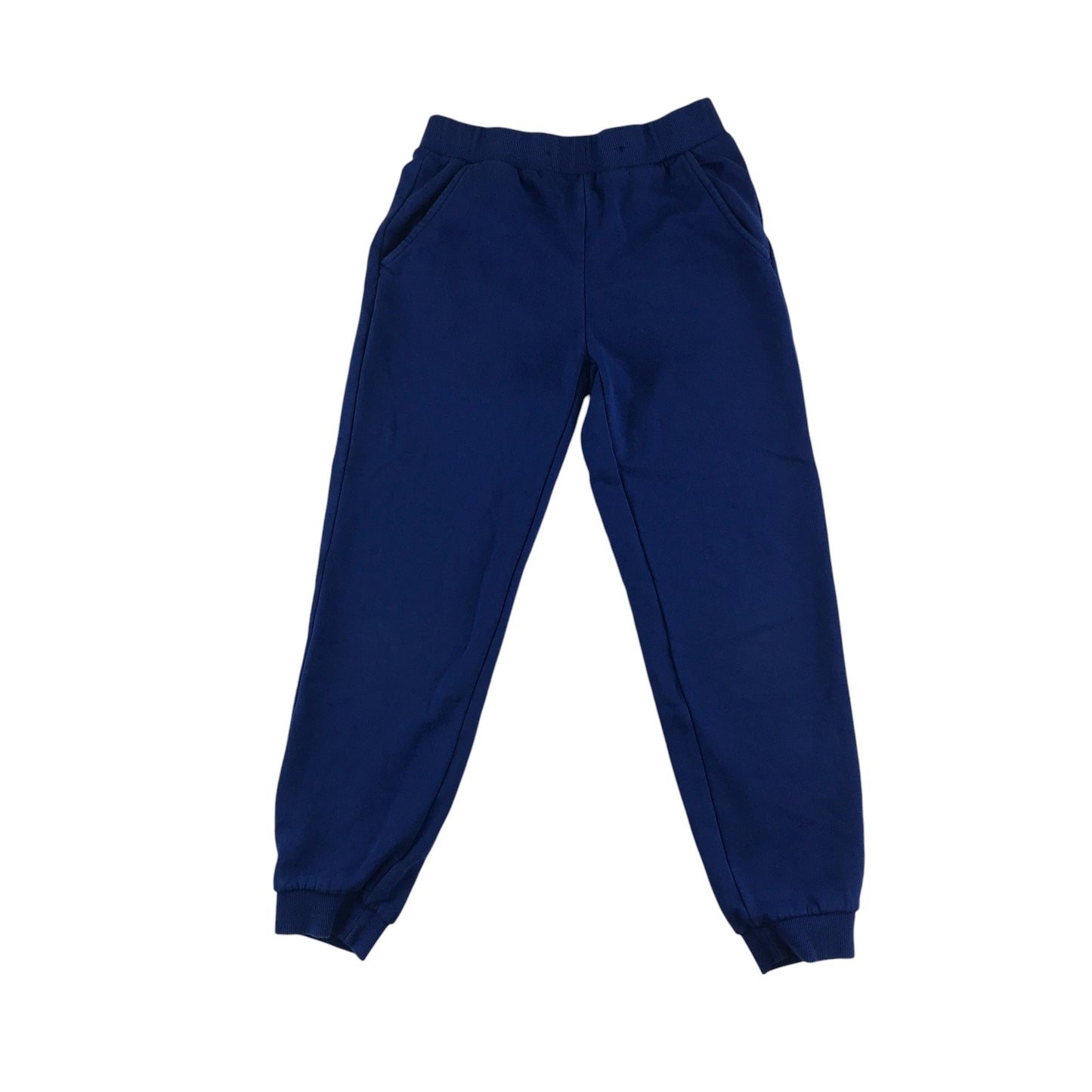 Lindex joggers 7-8 years royal blue plain adjustable and elasticated waist