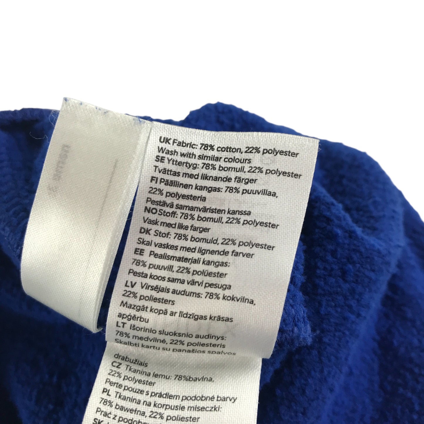 Lindex joggers 7-8 years royal blue plain adjustable and elasticated waist