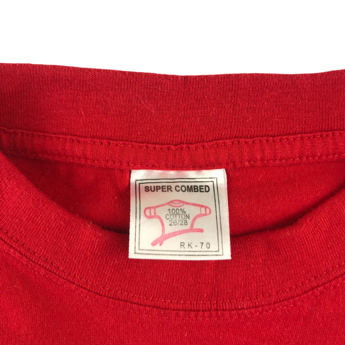 Super Combed t-shirt 6-8 years red Scotland graphic design cotton