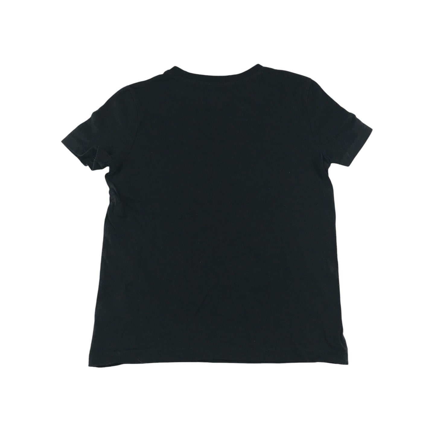 F&F t-shirt 8-9 years black with yellow shark graphic print cotton