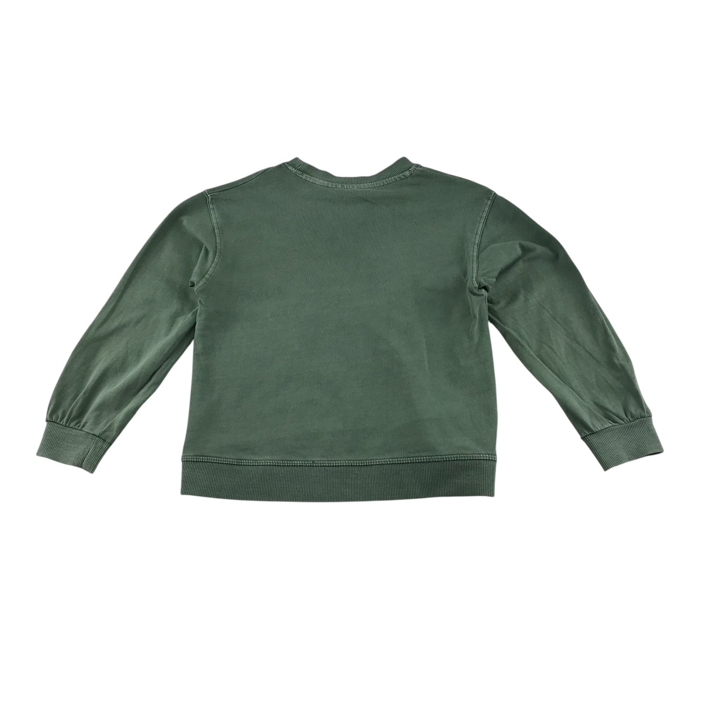 Zara sweater 7-8 years green plain crewneck