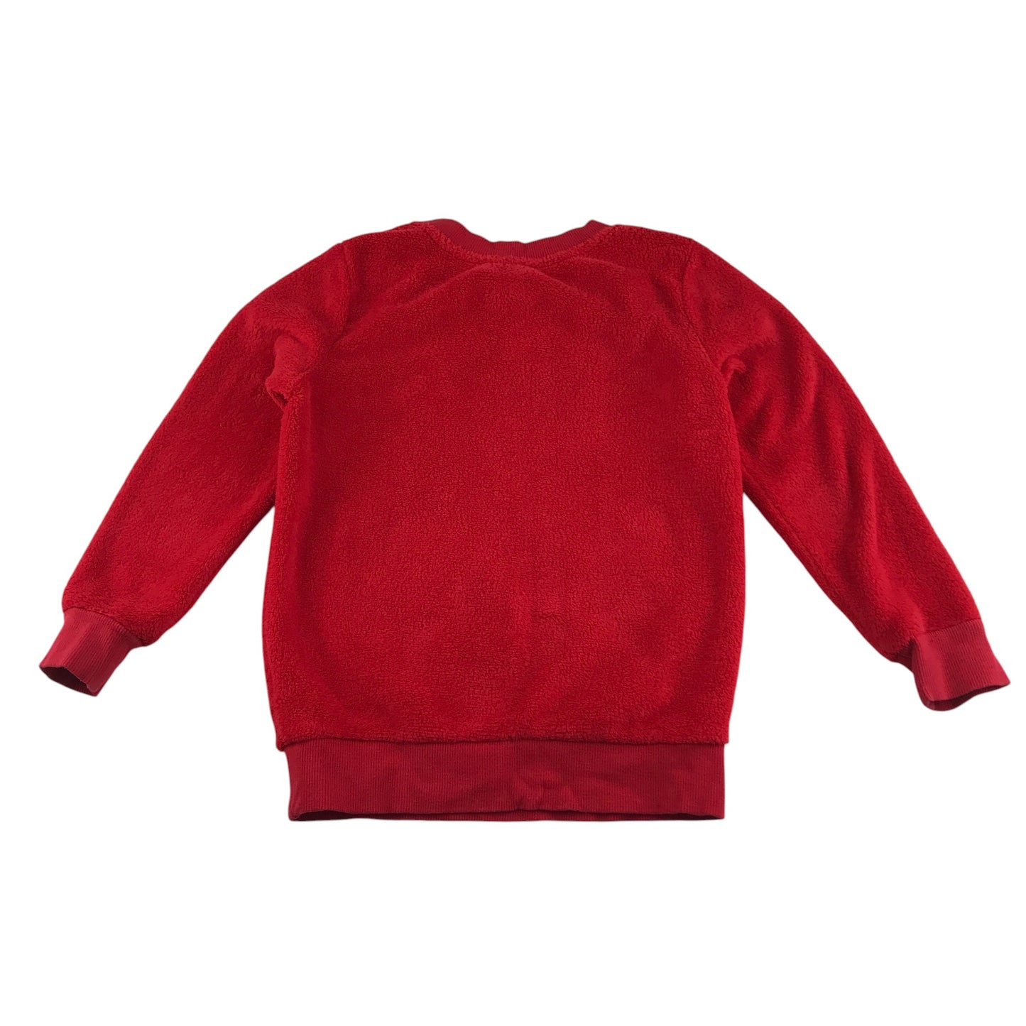 Disney Store sweater 5-6 years red Cars graphic face design fluffy material