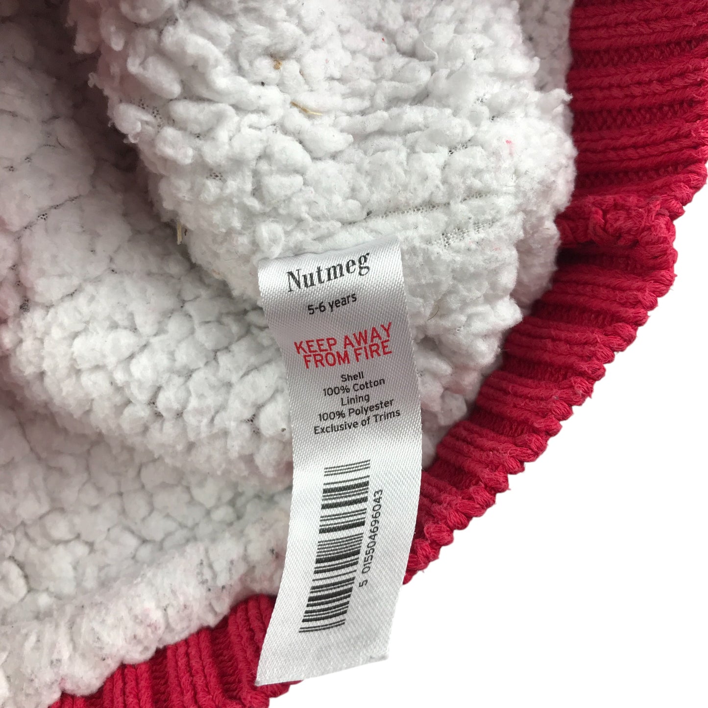 Nutmeg 5-6 years pink hoodie knitwear cardigan