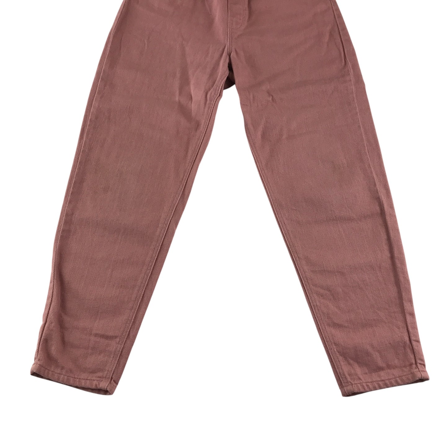 H&M trousers 8-9 years peachy pink denim style pull up cotton