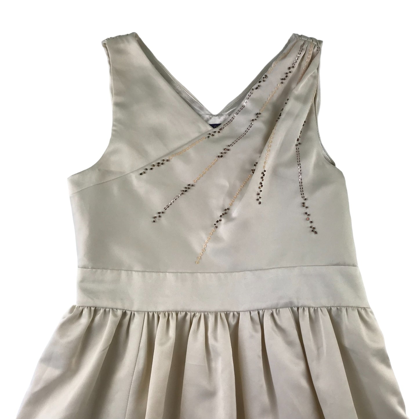 Ted Baker dress 11 years cream colour with sequin detailing occasionwear
