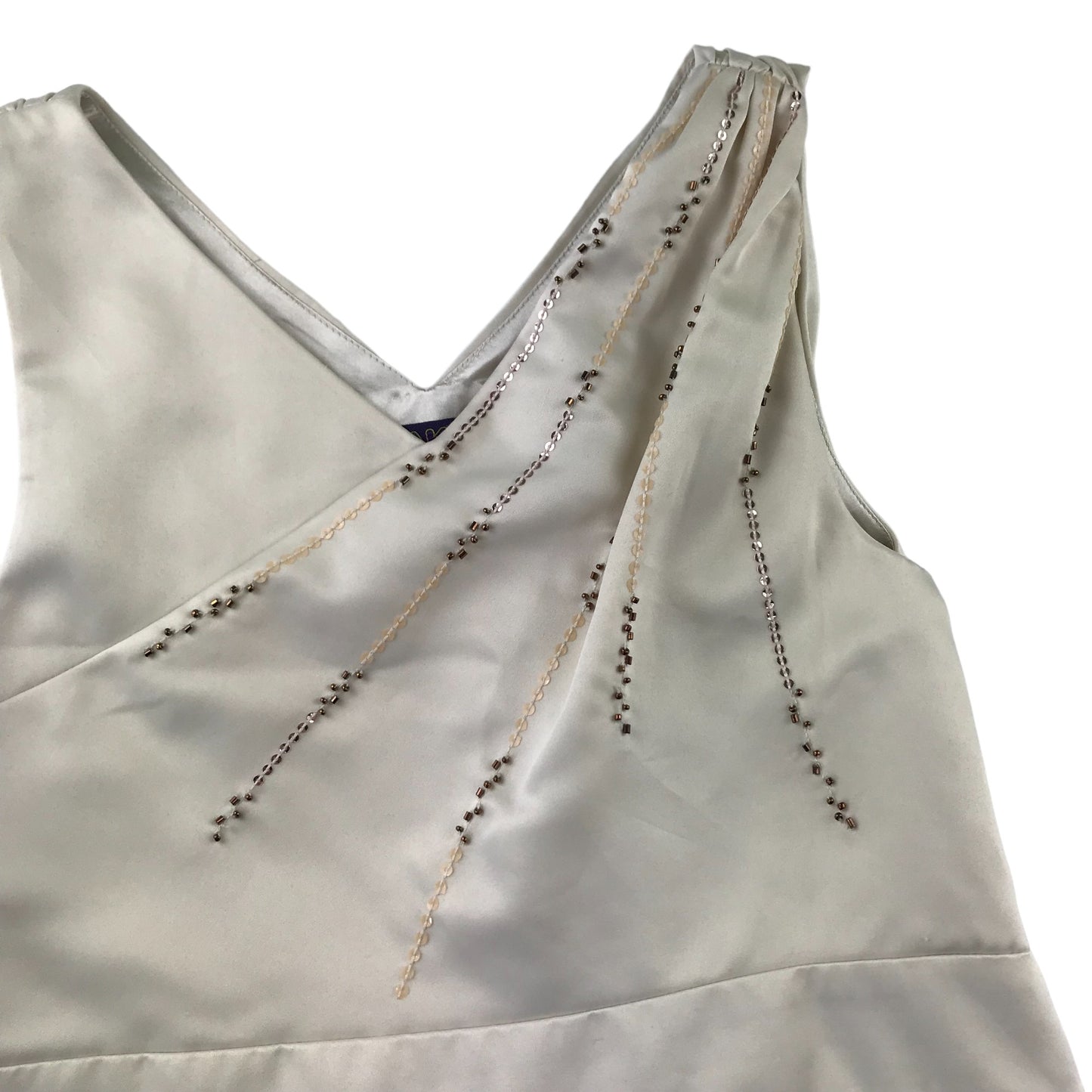 Ted Baker dress 11 years cream colour with sequin detailing occasionwear
