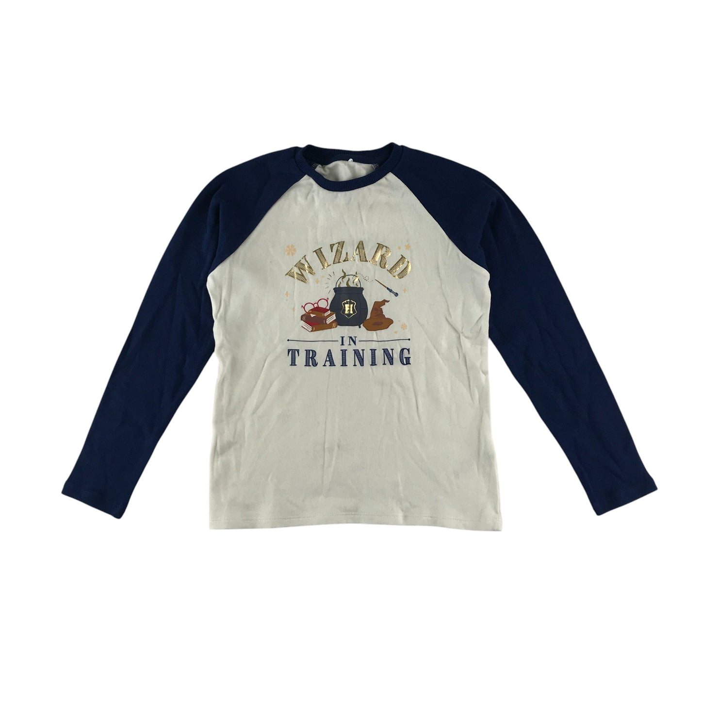 George pyjama set 9-10 years navy and white Harry Potter Wizard in Training cotton