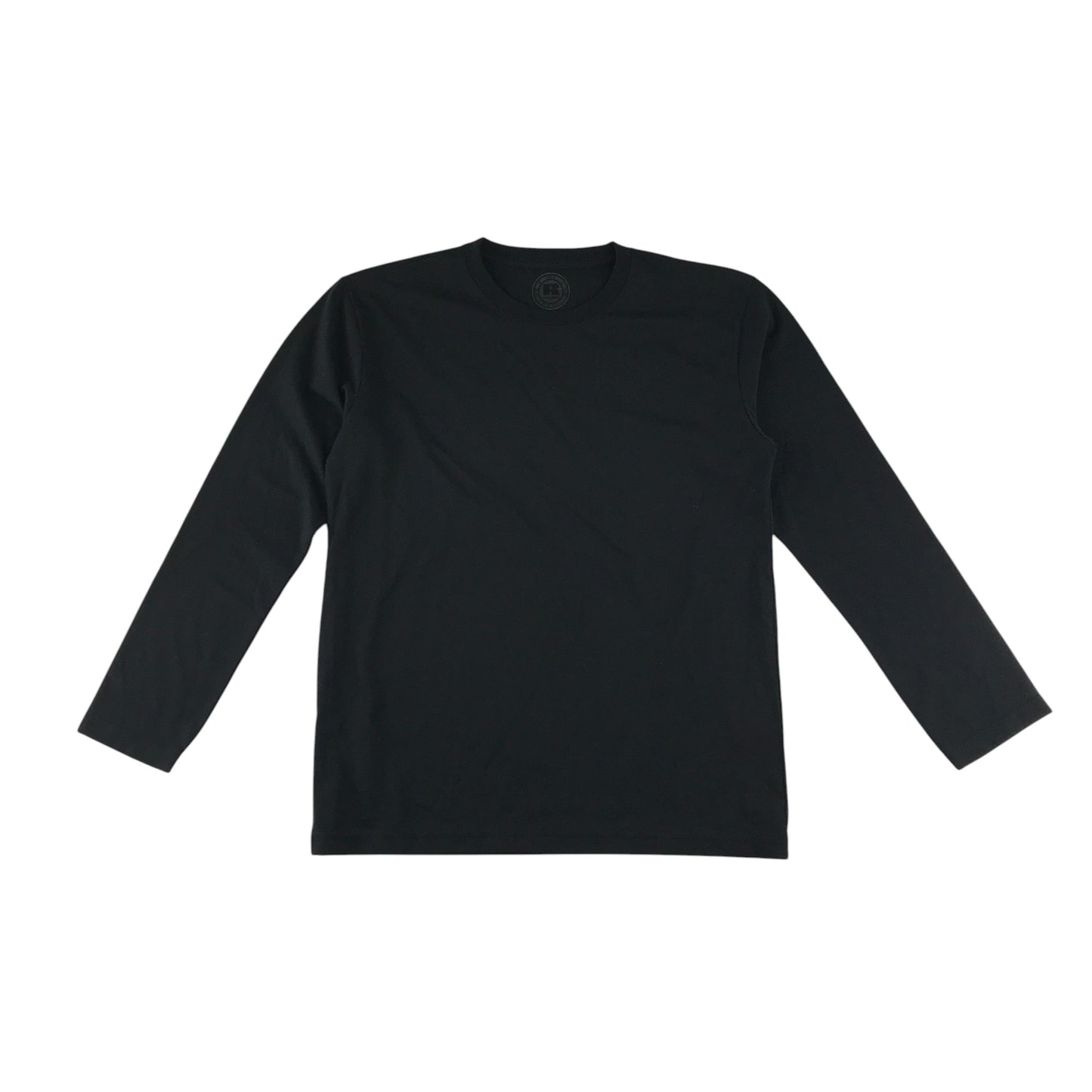 Russell t-shirt 11-12 years black plain long sleeve