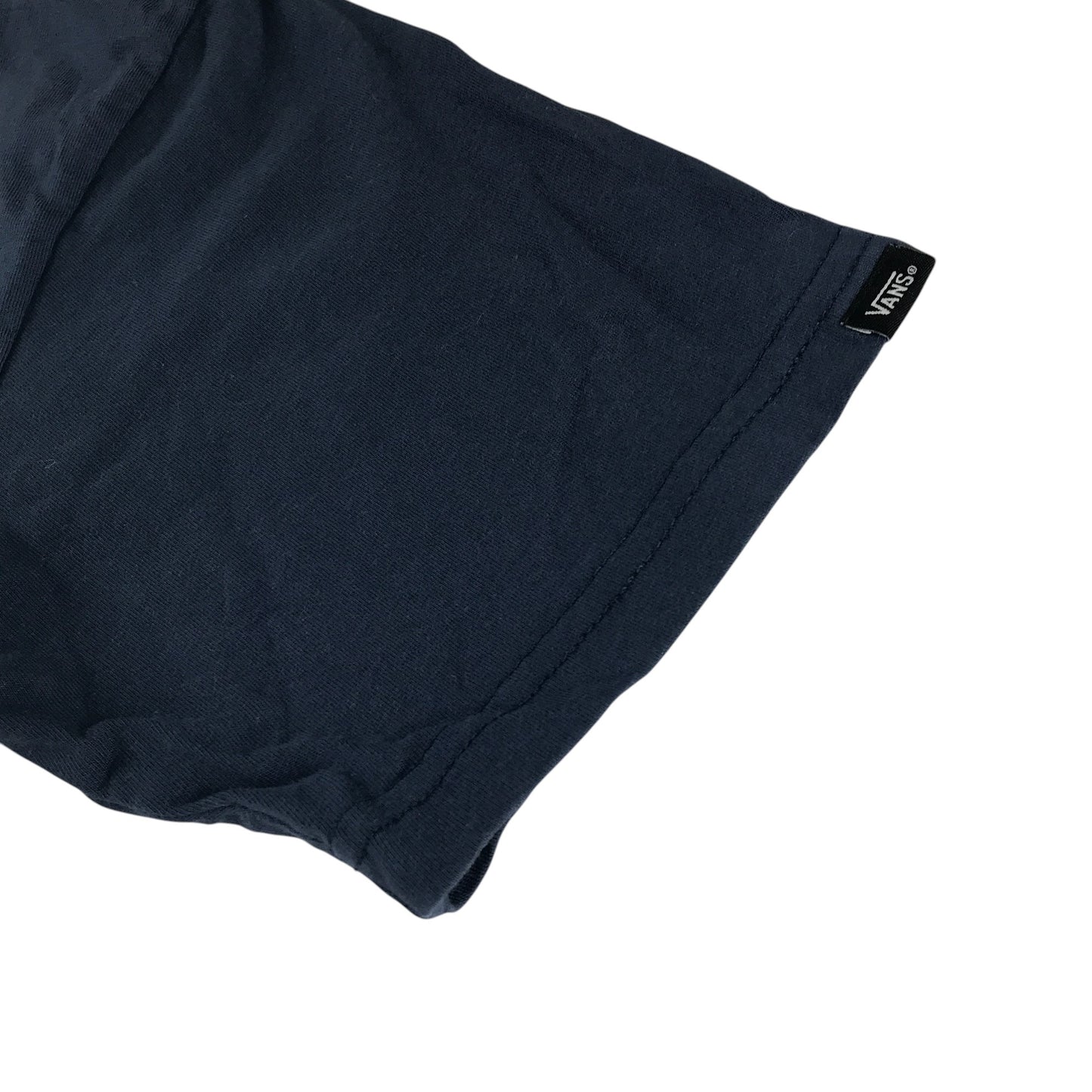 Vans t-shirt men's S years navy and white top with logo cotton