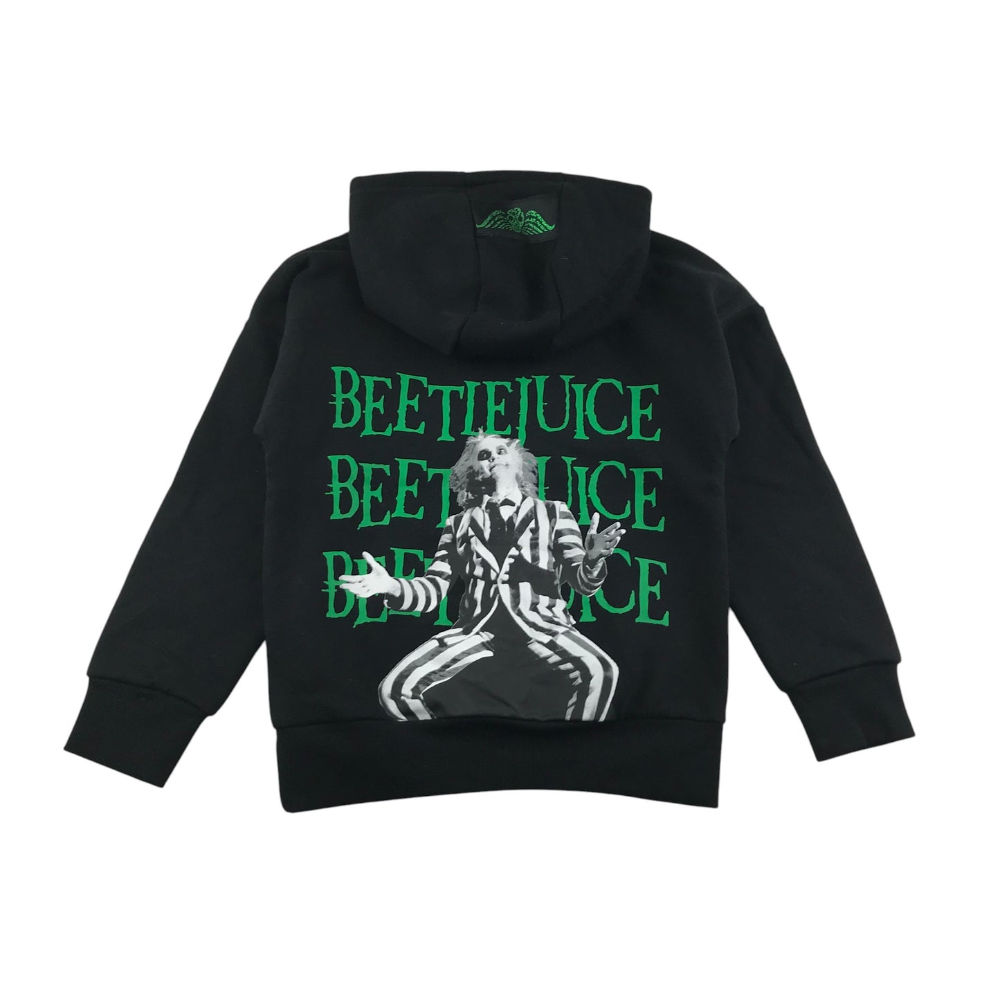 Primark hoodie black with Beetle Juice graphic design print