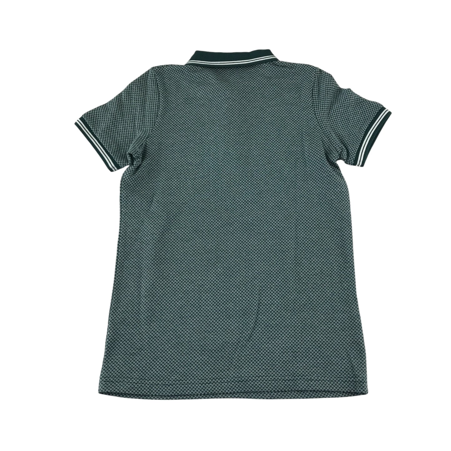 Tu Polo shirt 10-11 years green pattern design cotton