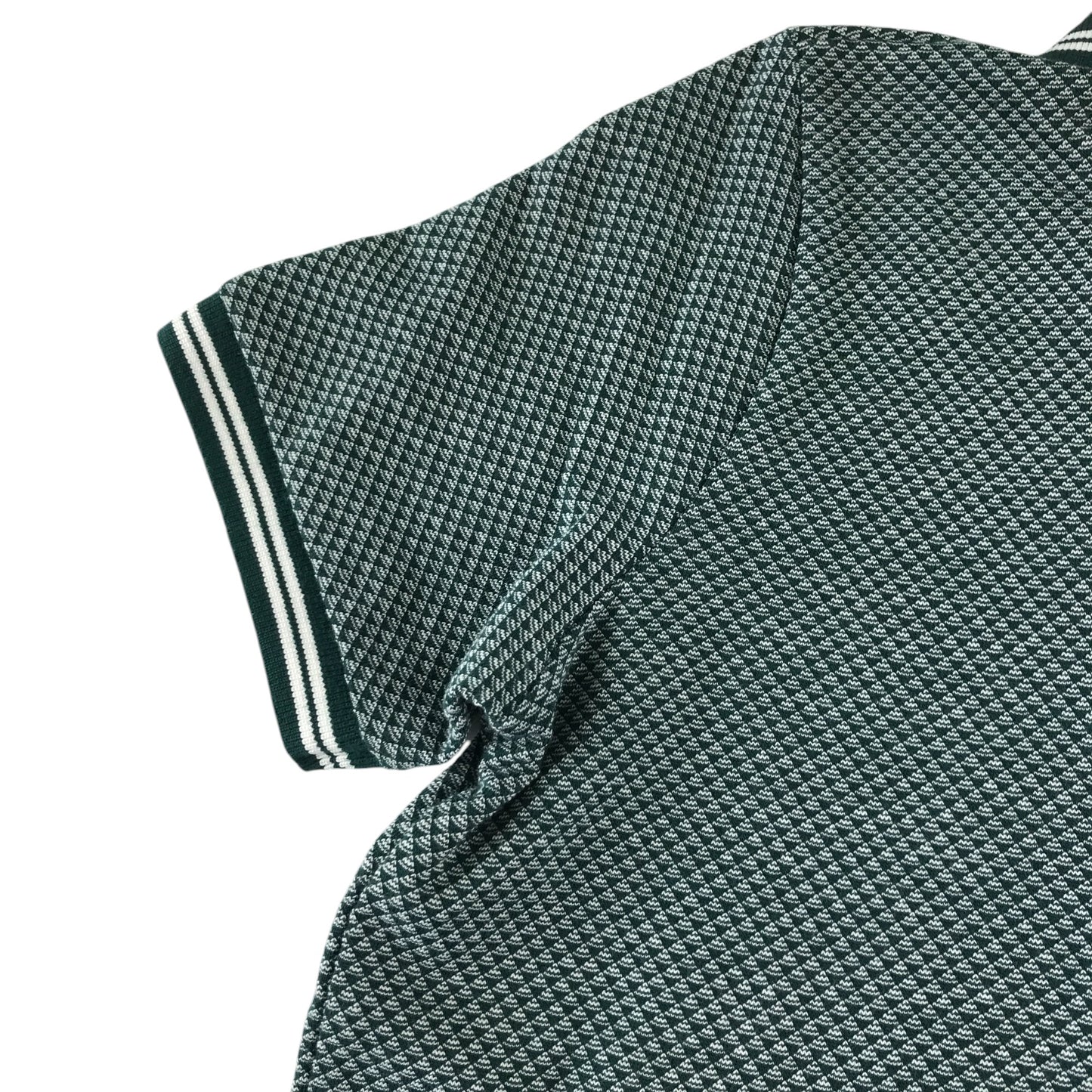 Tu Polo shirt 10-11 years green pattern design cotton