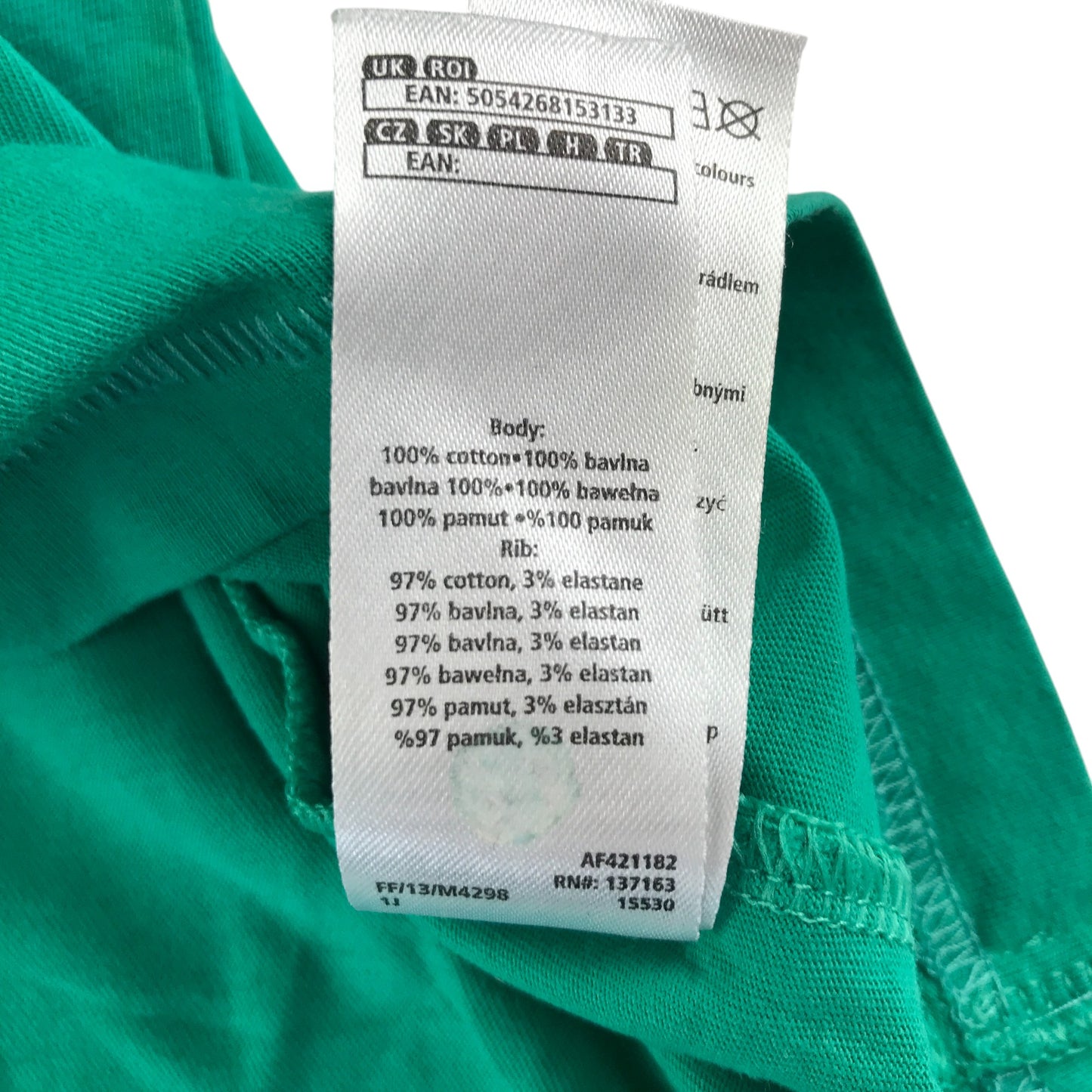F&F t-shirt 10-11 years green graphic print design