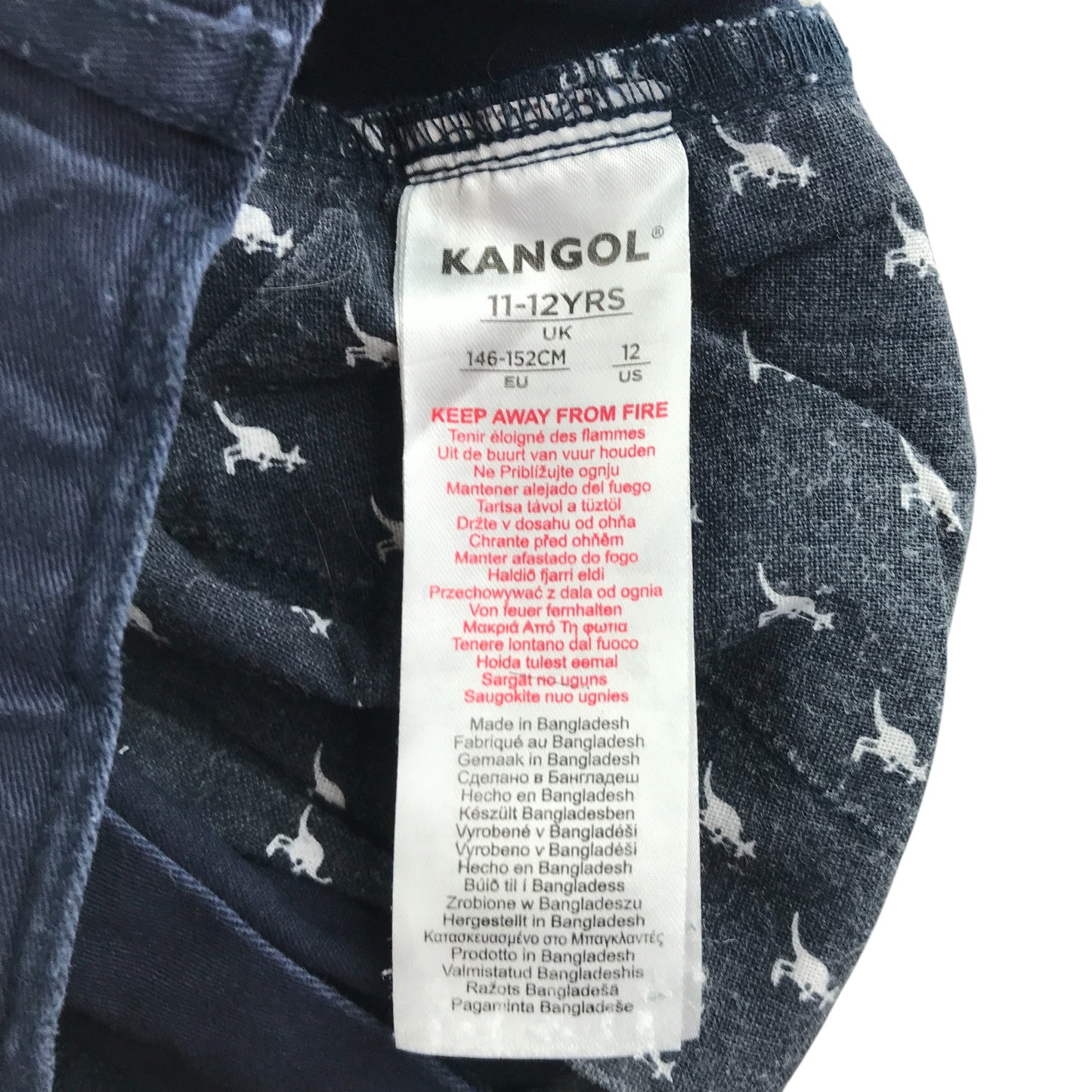 Kangol shorts 11-12 years navy blue chino style