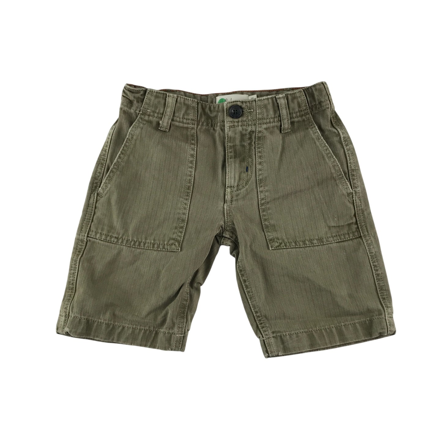 Boden shorts 4-5 years light washed out khaki green cotton