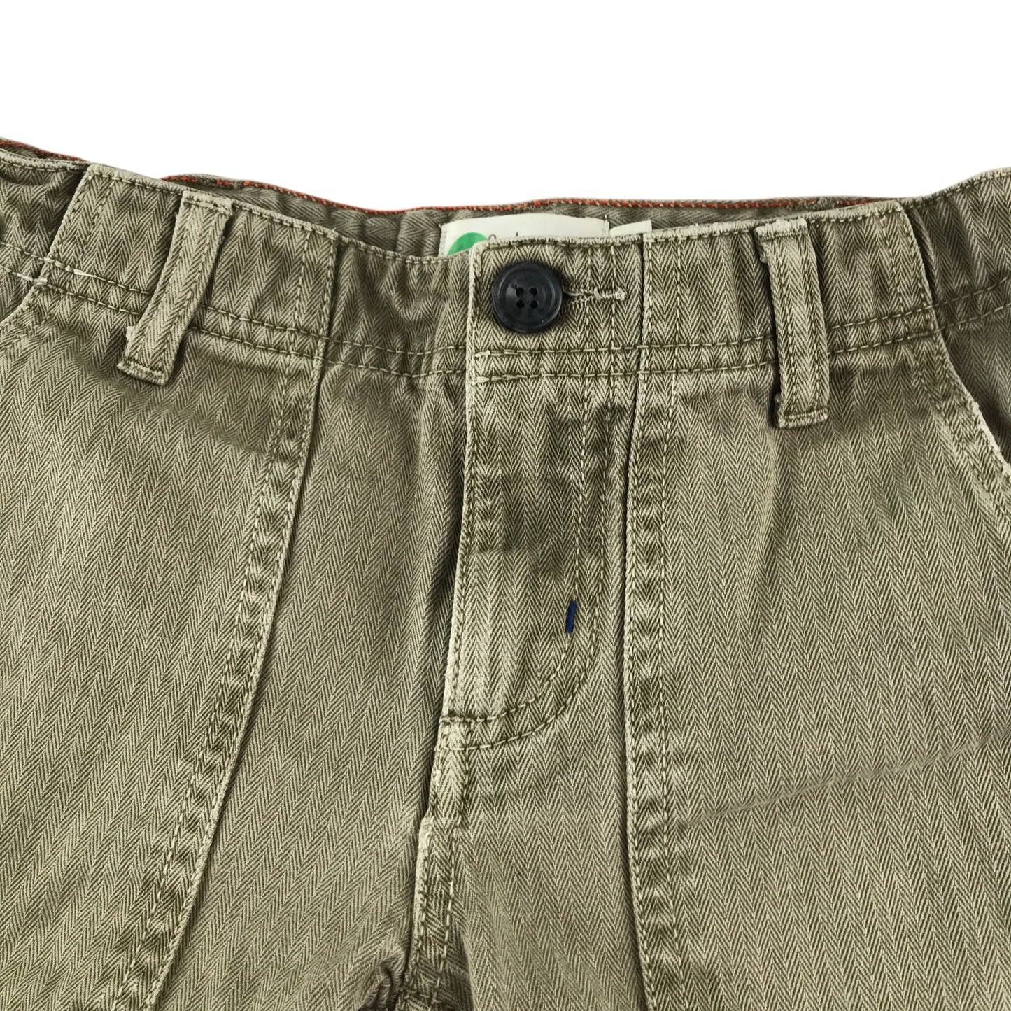 Boden shorts 4-5 years light washed out khaki green cotton