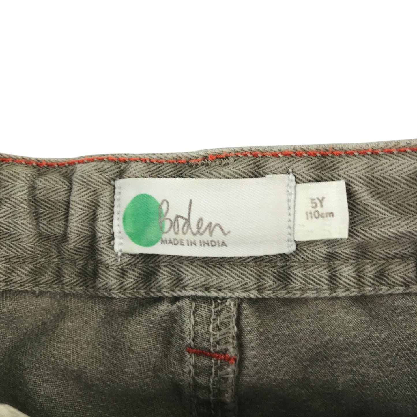 Boden shorts 4-5 years light washed out khaki green cotton