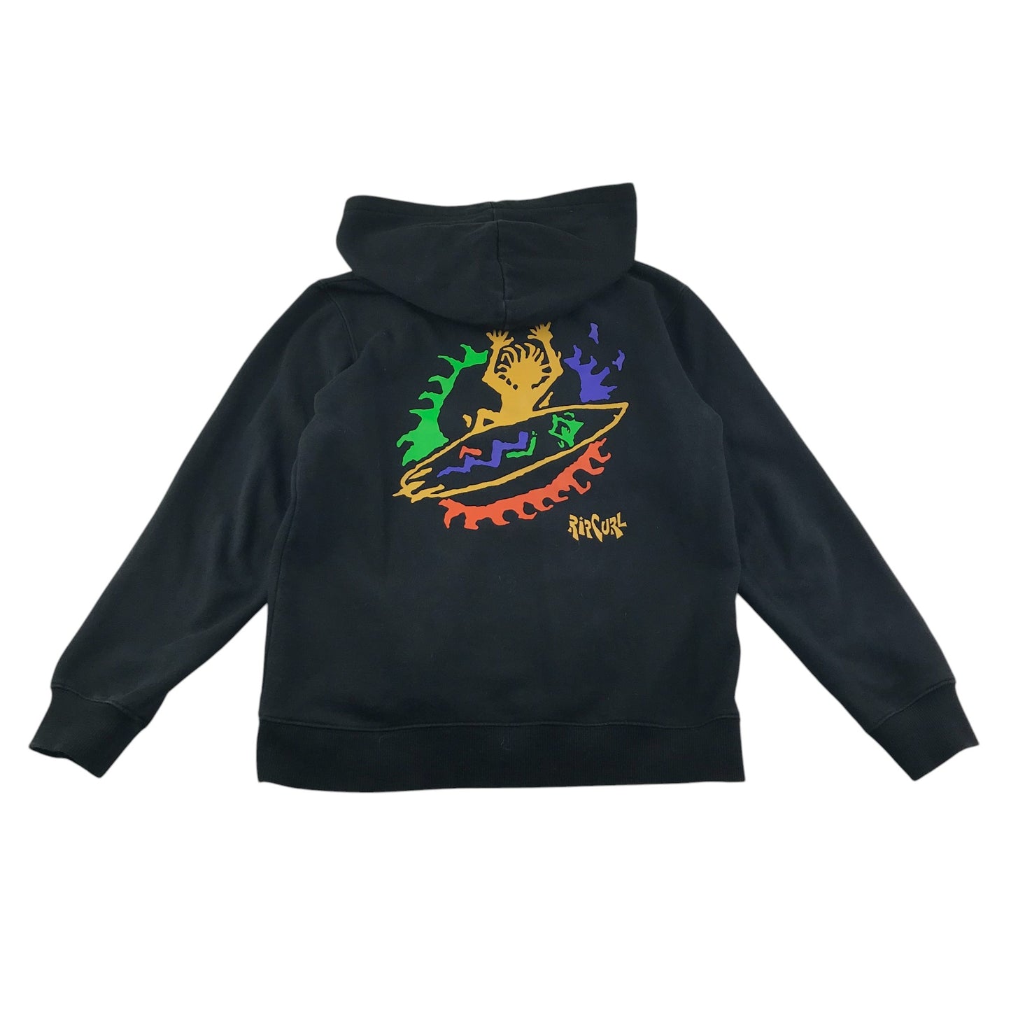 Ripcurl hoodie 9-10 years black surf graphic design print