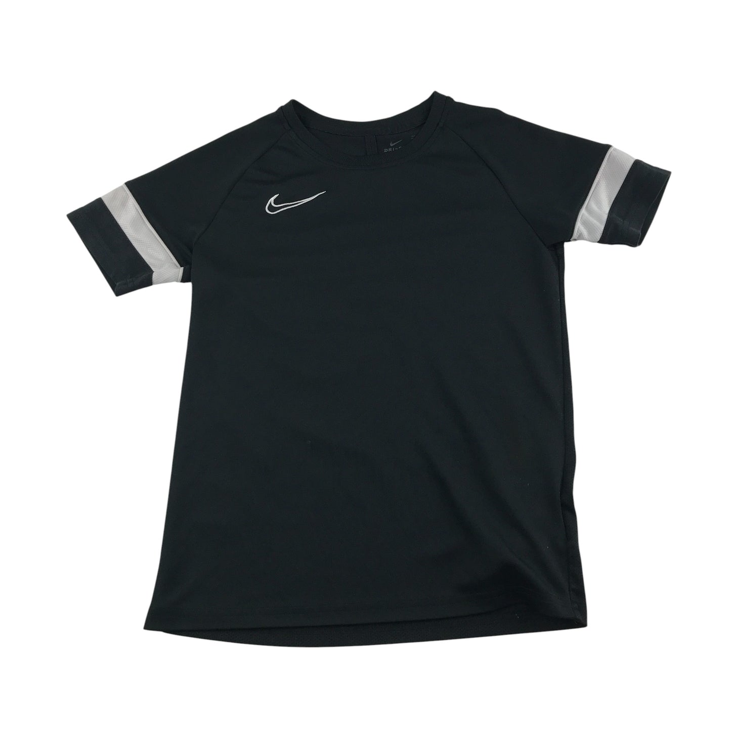 Nike sports polo 9-10 years black with white stripe on sleeves