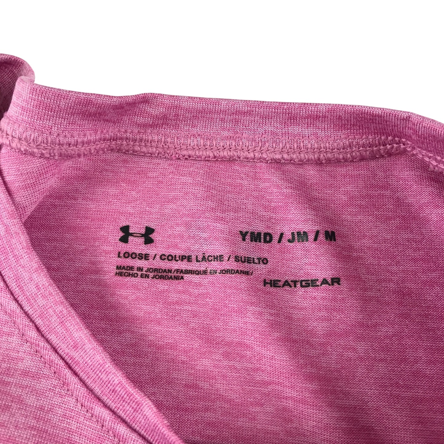 Under Armour t-shirt 10-11 years pink short sleeve with graphic