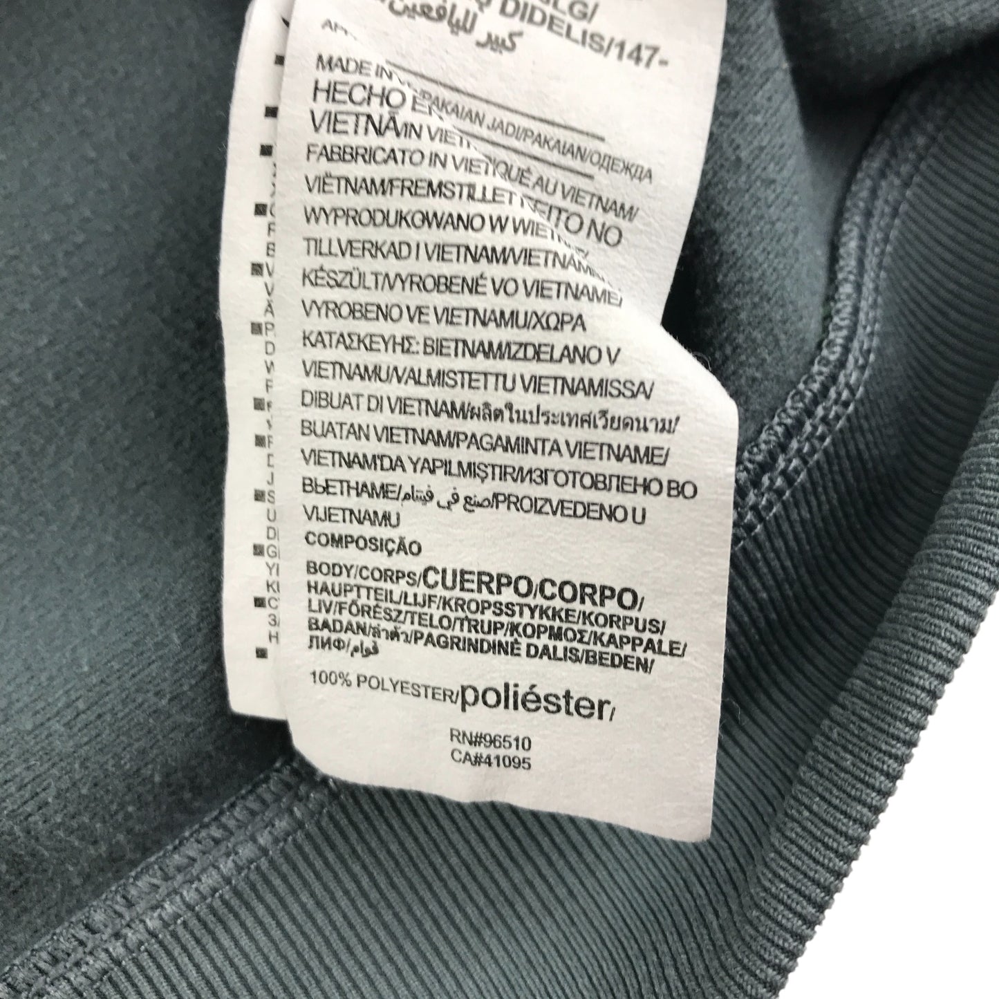 Under Armour sport fleece 12-13 years grey with logo and hood