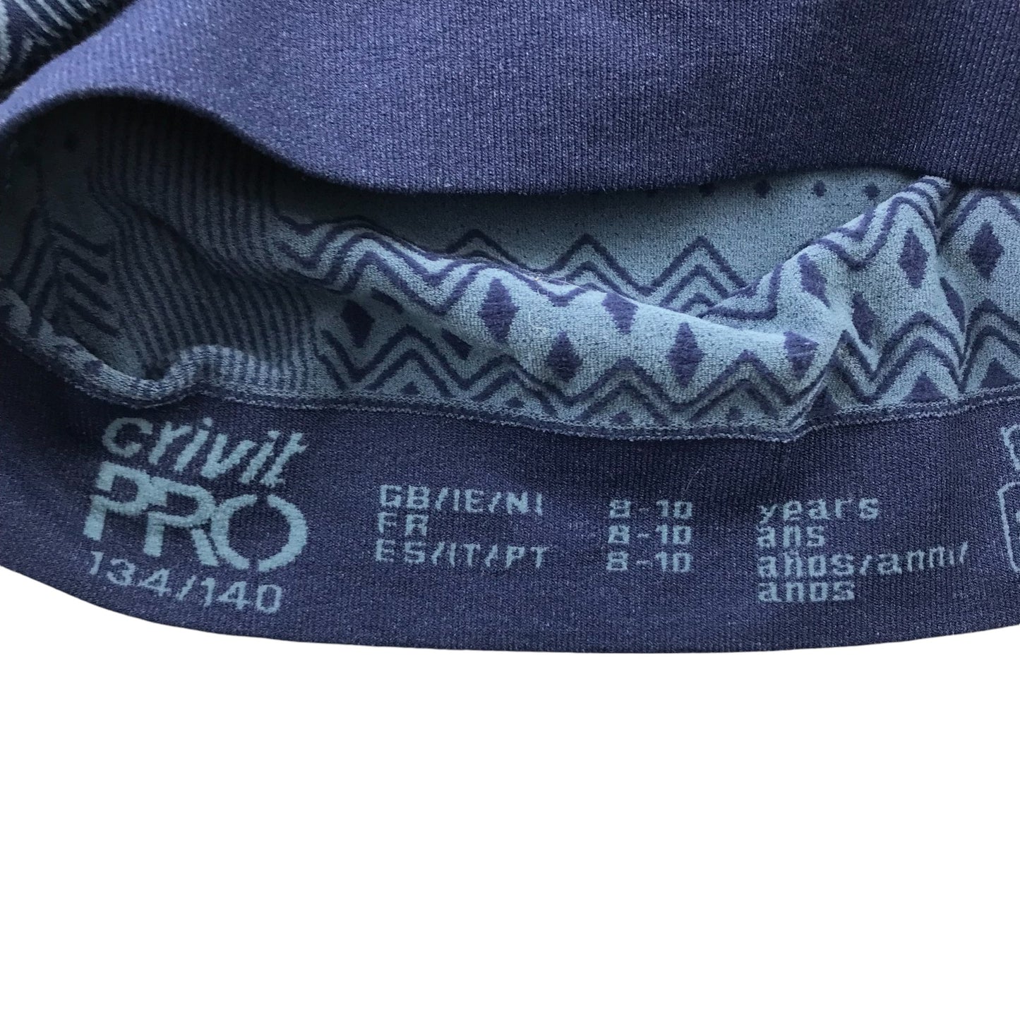 Crivit Pro Thermal Set 9-10 Years Navy Winter Pattern