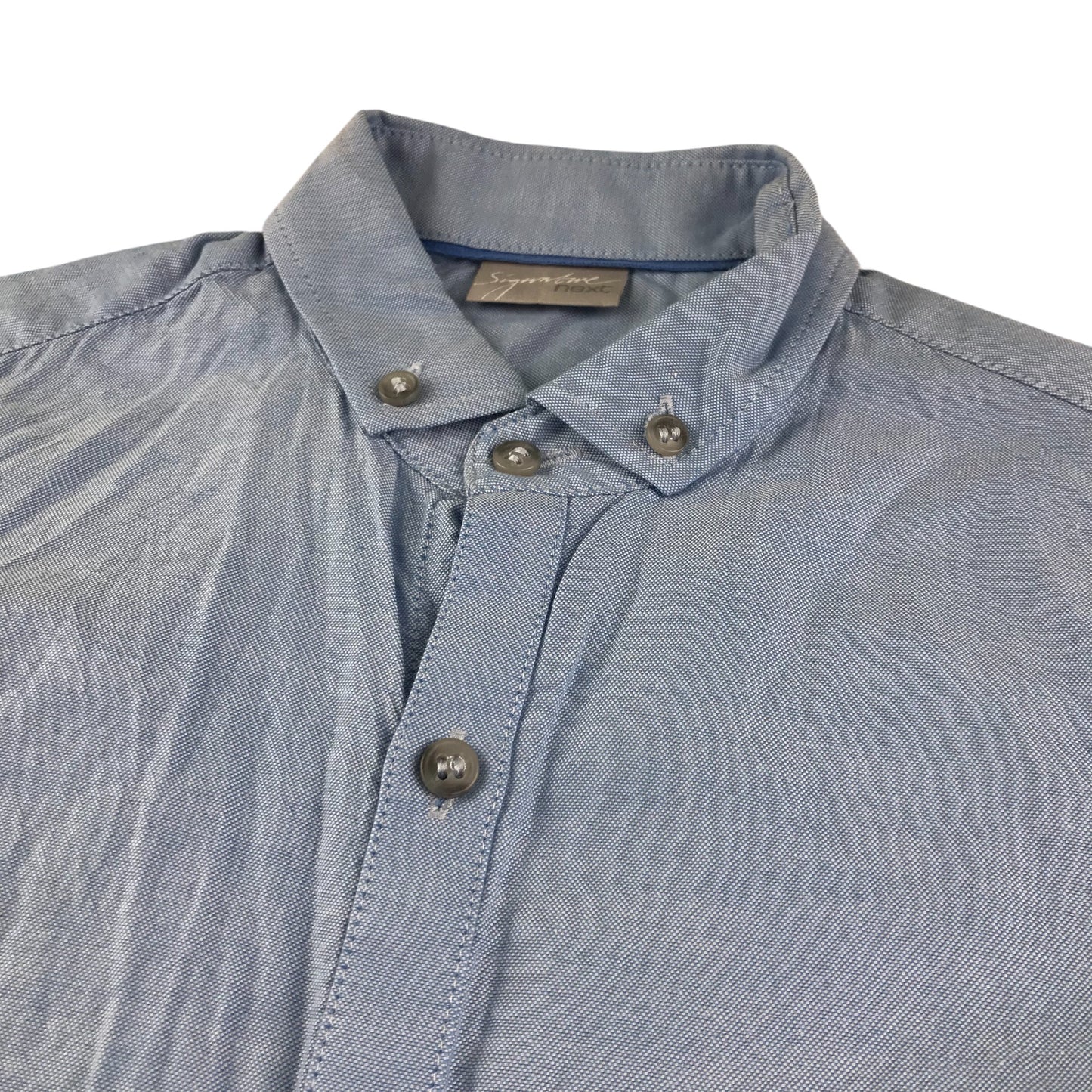 Next shirt 9-10 years blue plain long sleeve