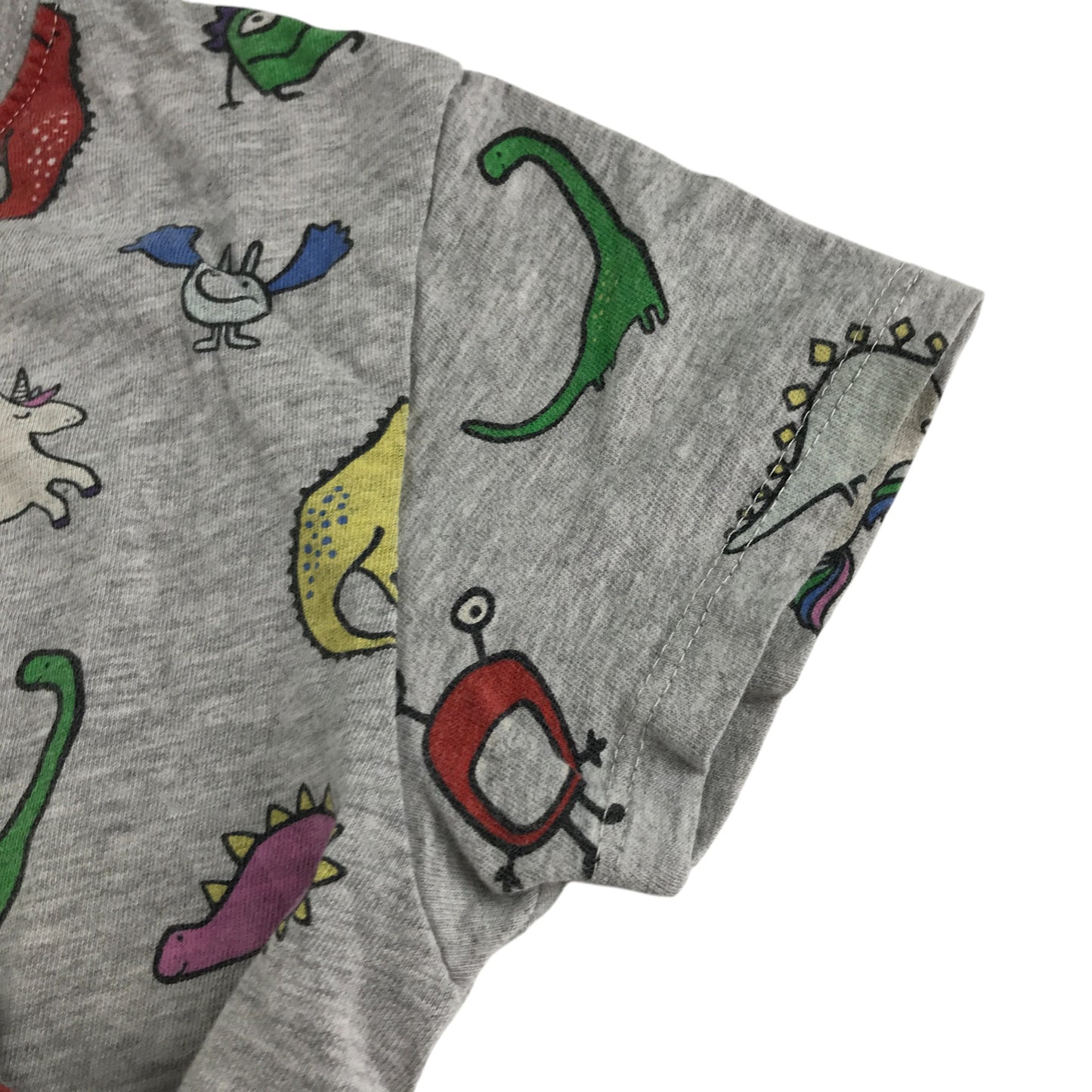 Next t-shirt 4-5 years grey short sleeve cartoon print