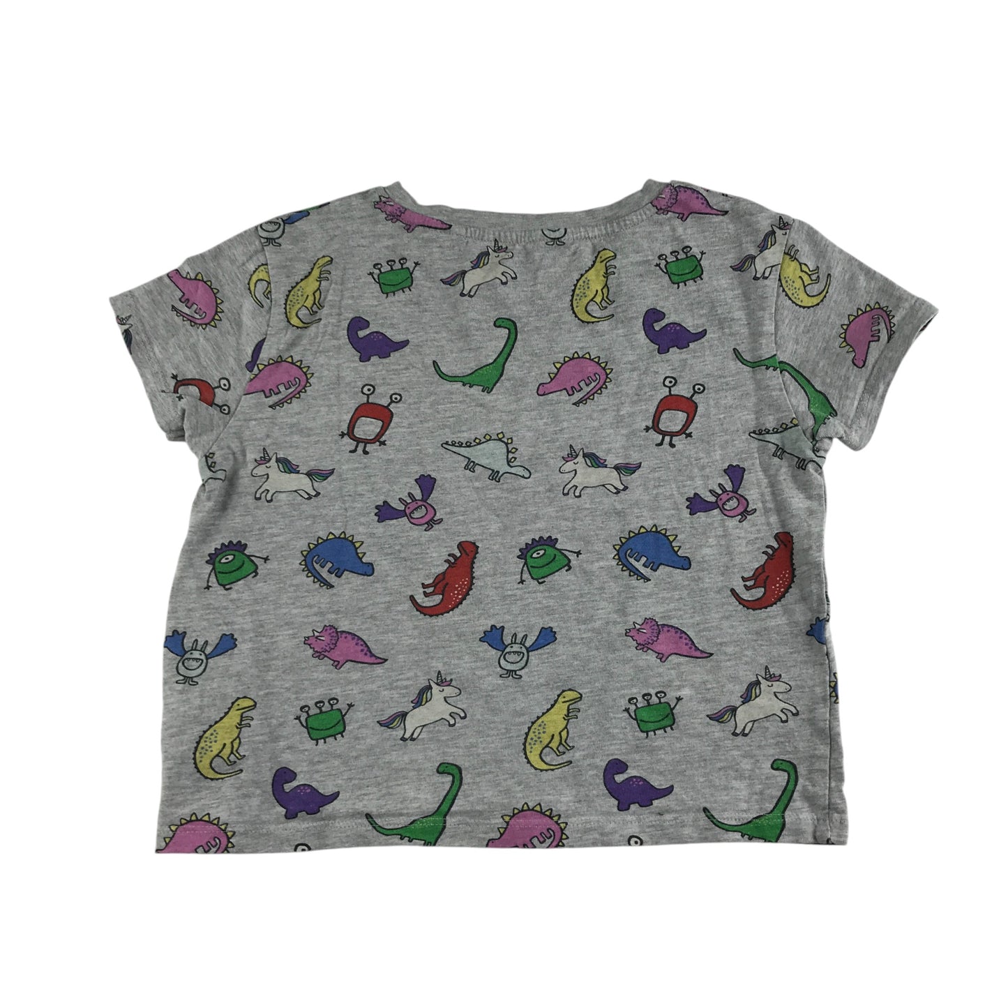 Next t-shirt 4-5 years grey short sleeve cartoon print