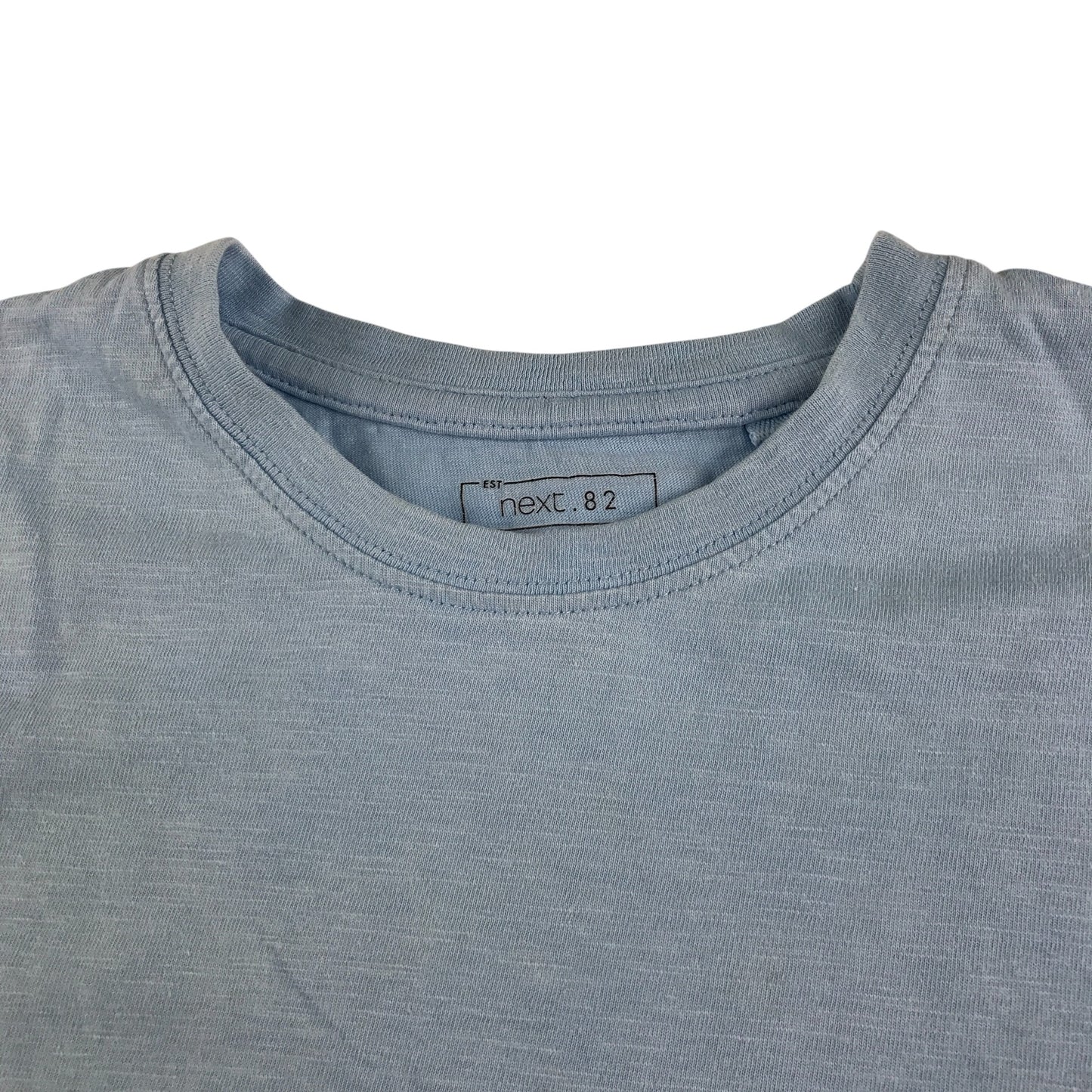 Next t-shirt 5-6 years blue plain short sleeve cotton