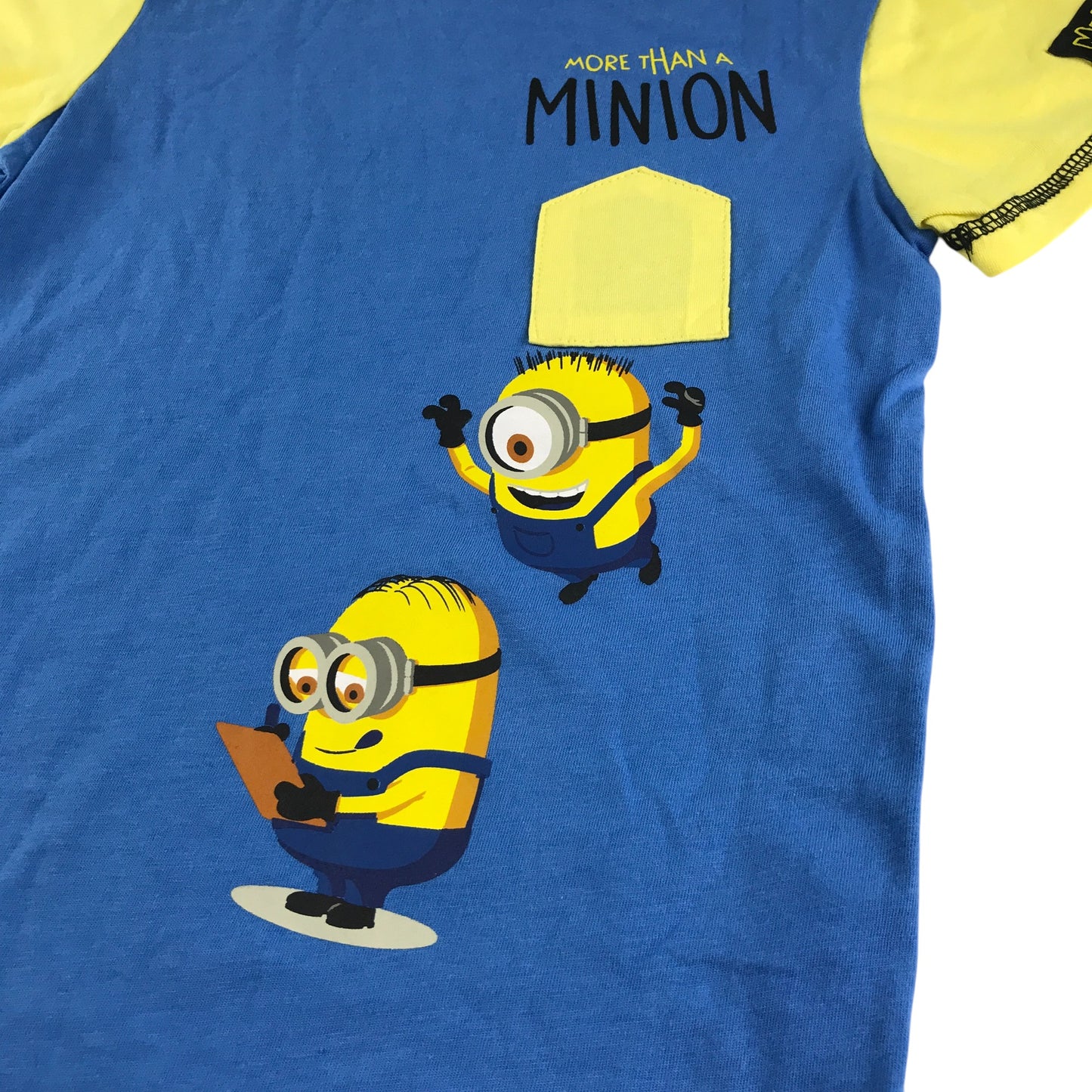 Minions t-shirt 5-6 years blue graphic print cotton